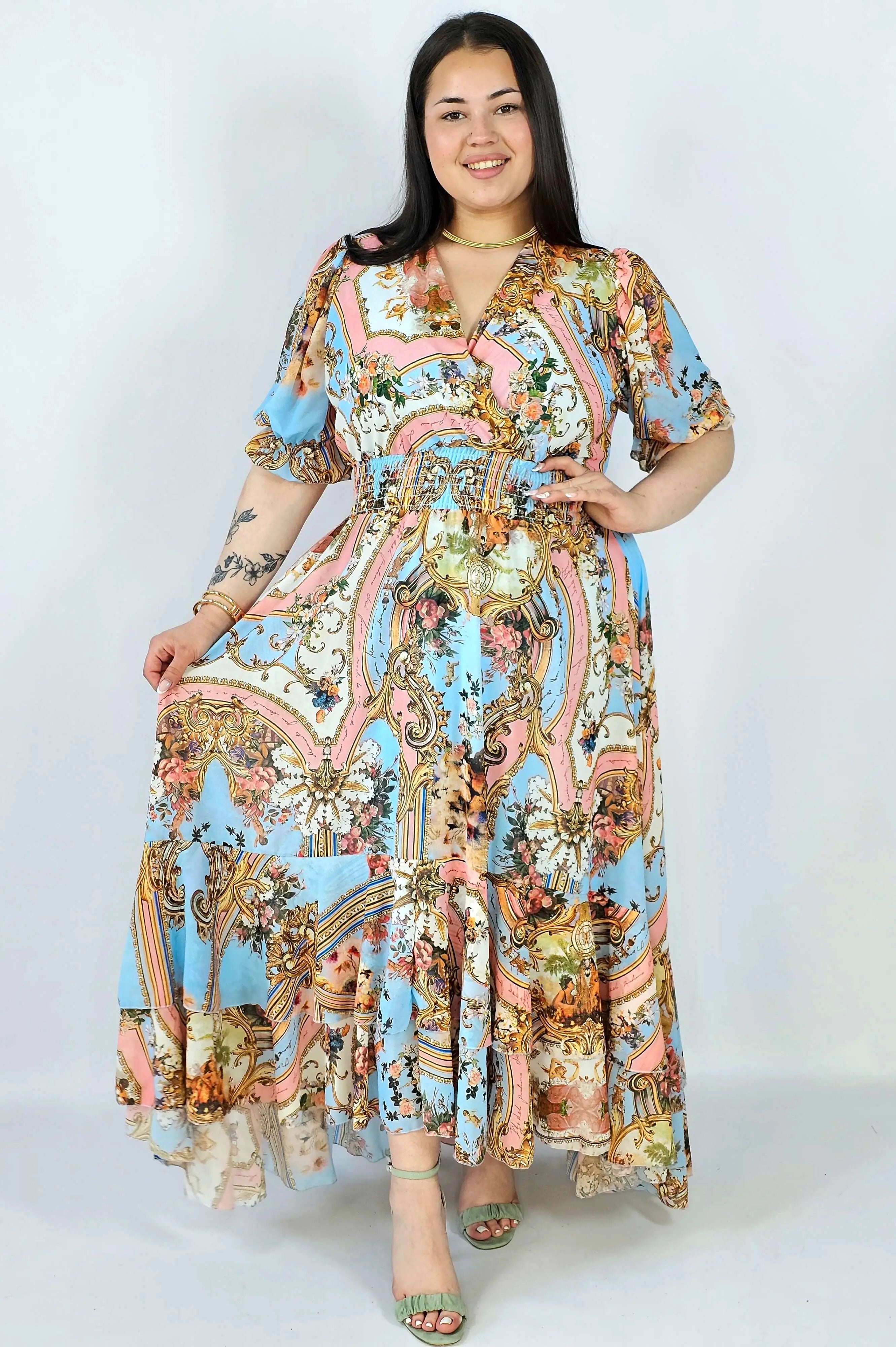 Sukienka plus size maxi z efektownym printem – styl, który robi wrażenie XXL Stylowa XL