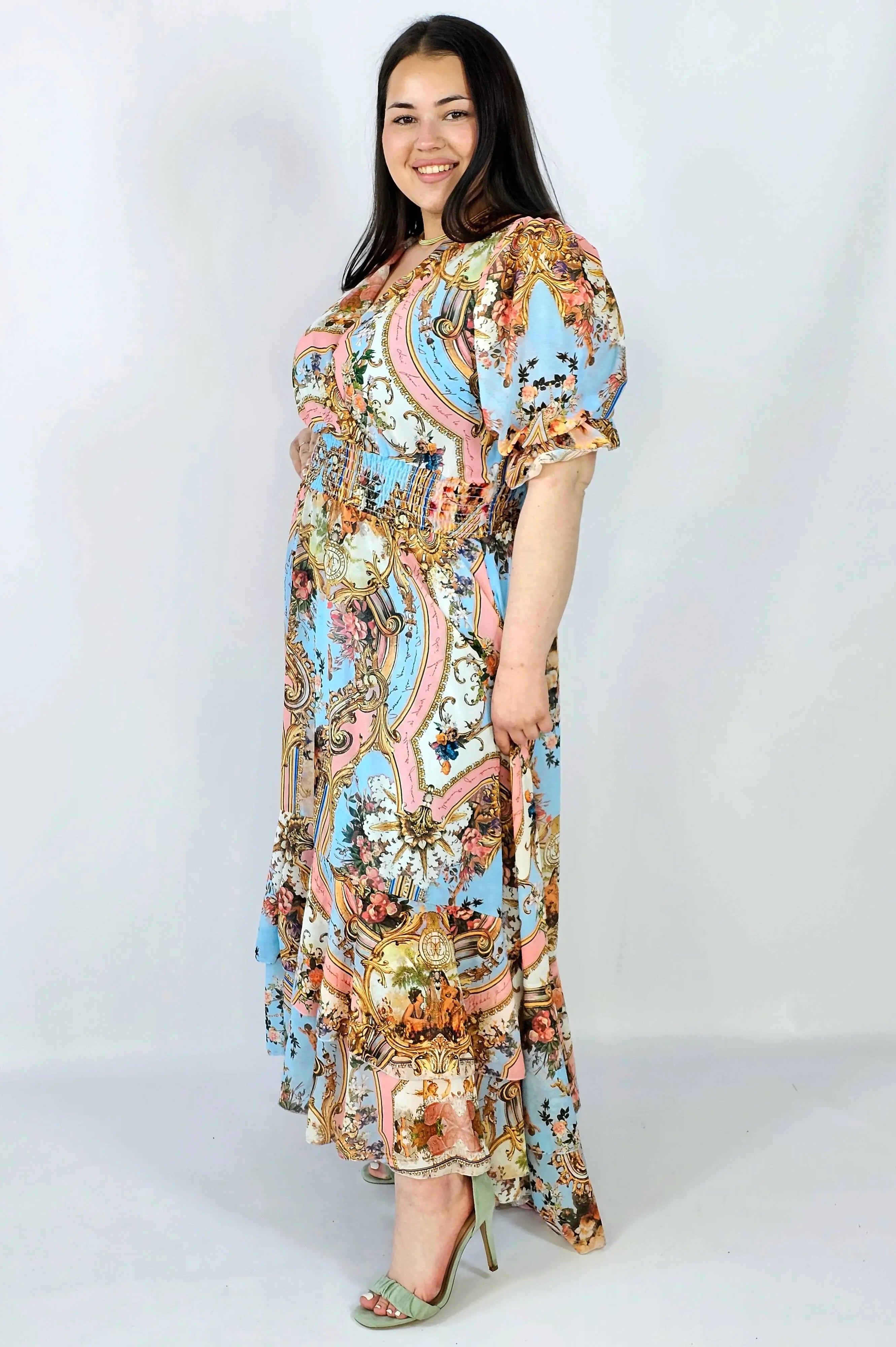 Sukienka plus size maxi z efektownym printem – styl, który robi wrażenie XXL Stylowa XL