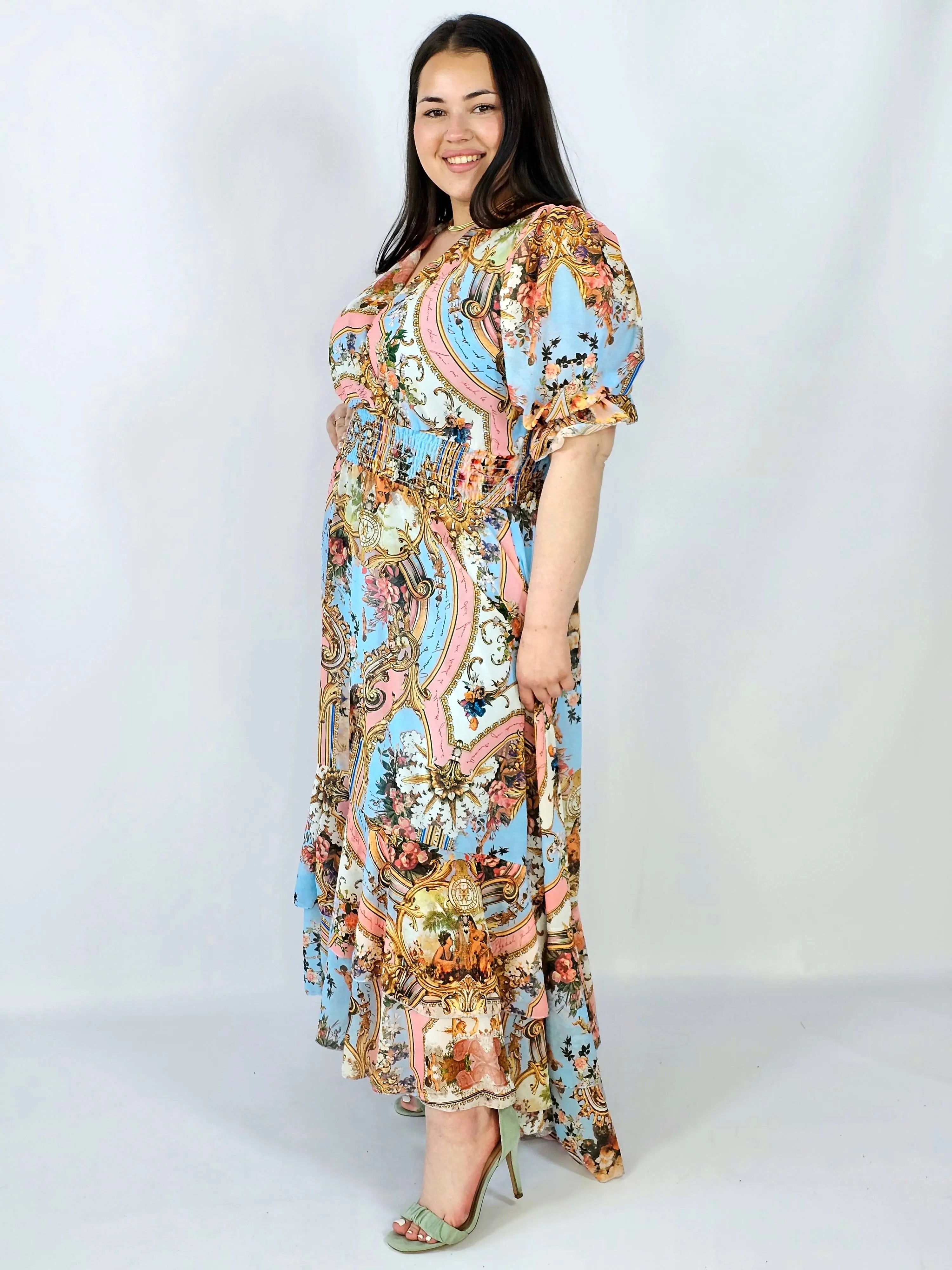 Sukienka plus size maxi z efektownym printem – styl, który robi wrażenie XXL Stylowa XL