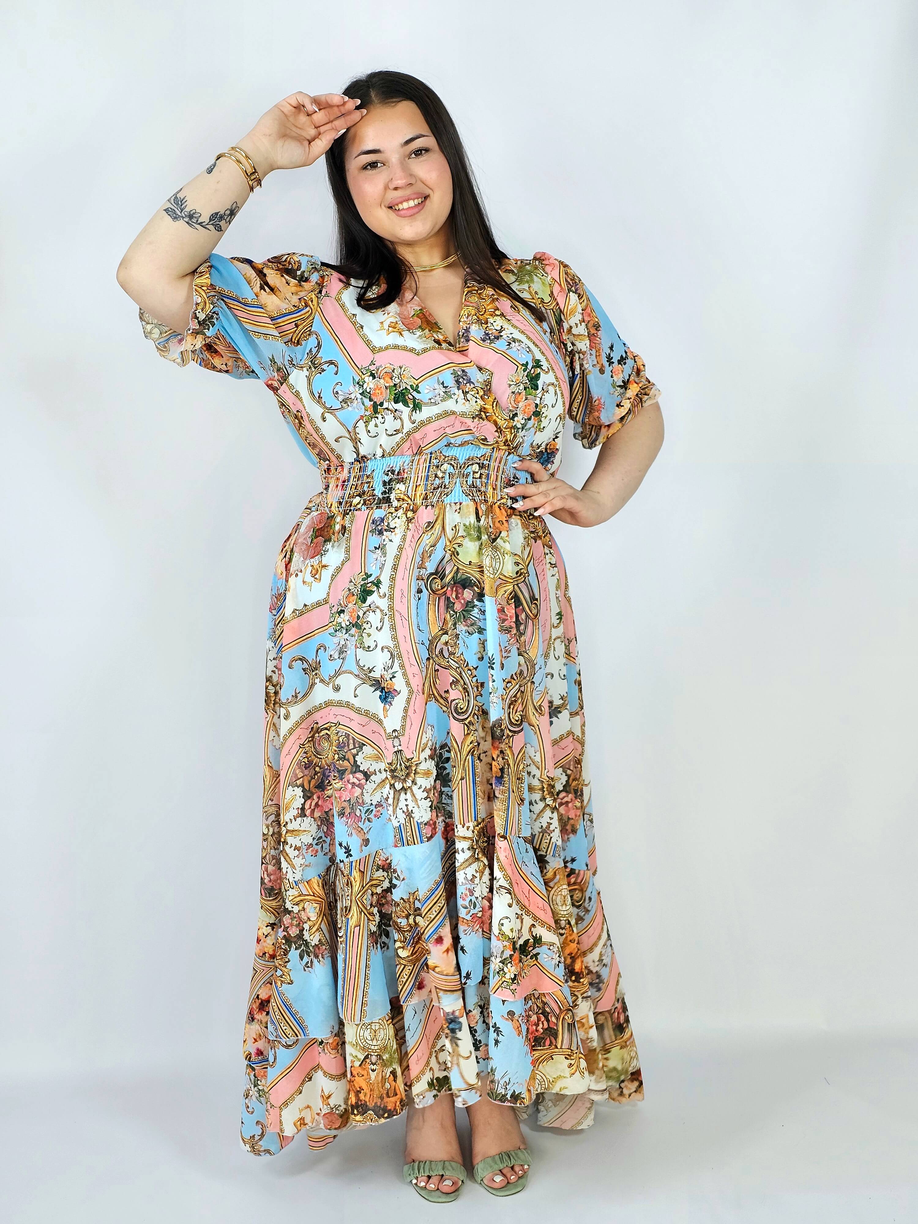 Sukienka plus size maxi z efektownym printem – styl, który robi wrażenie XXL Stylowa XL