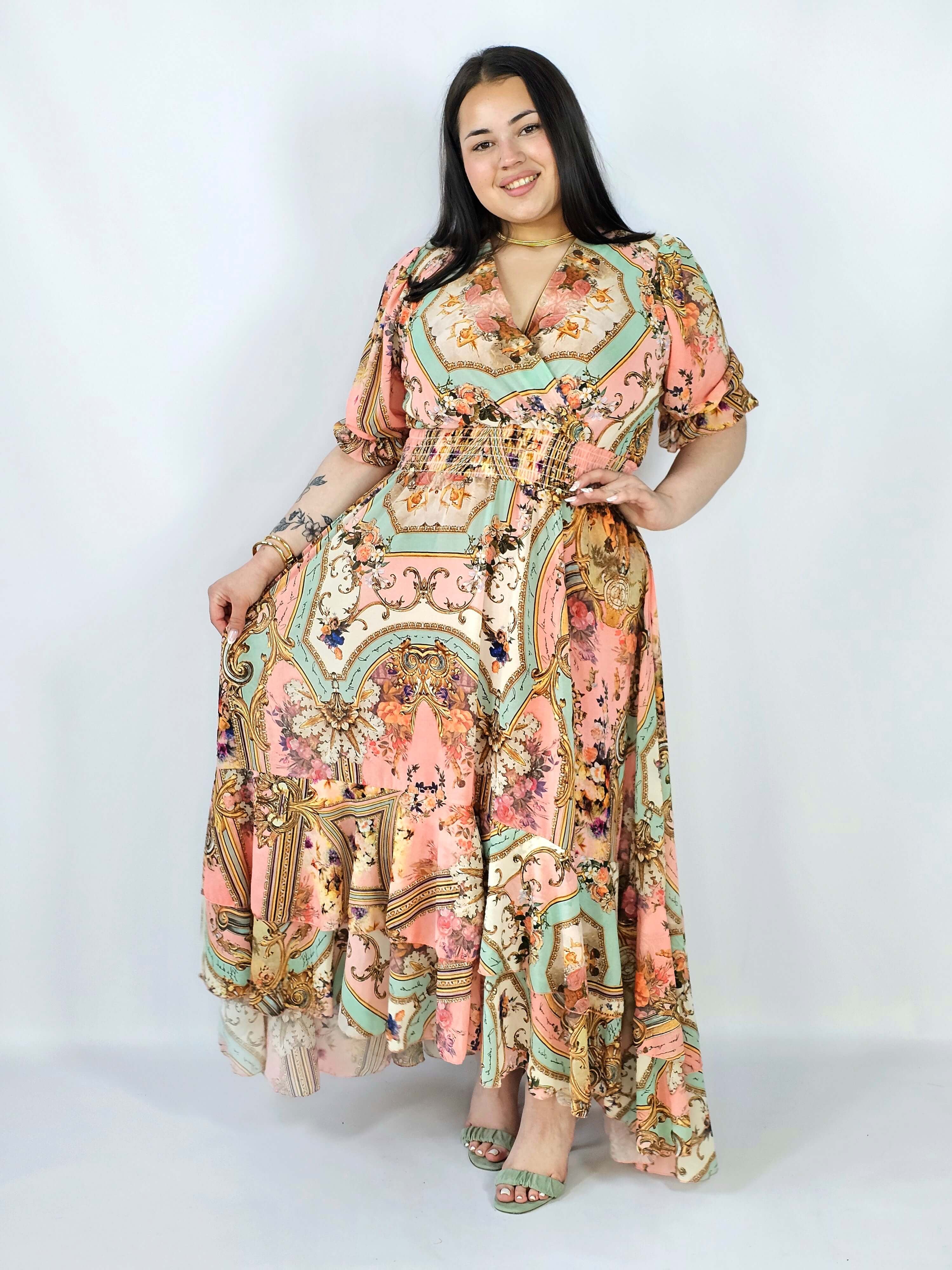 Sukienka plus size maxi z efektownym printem – styl, który robi wrażenie XXL Stylowa XL