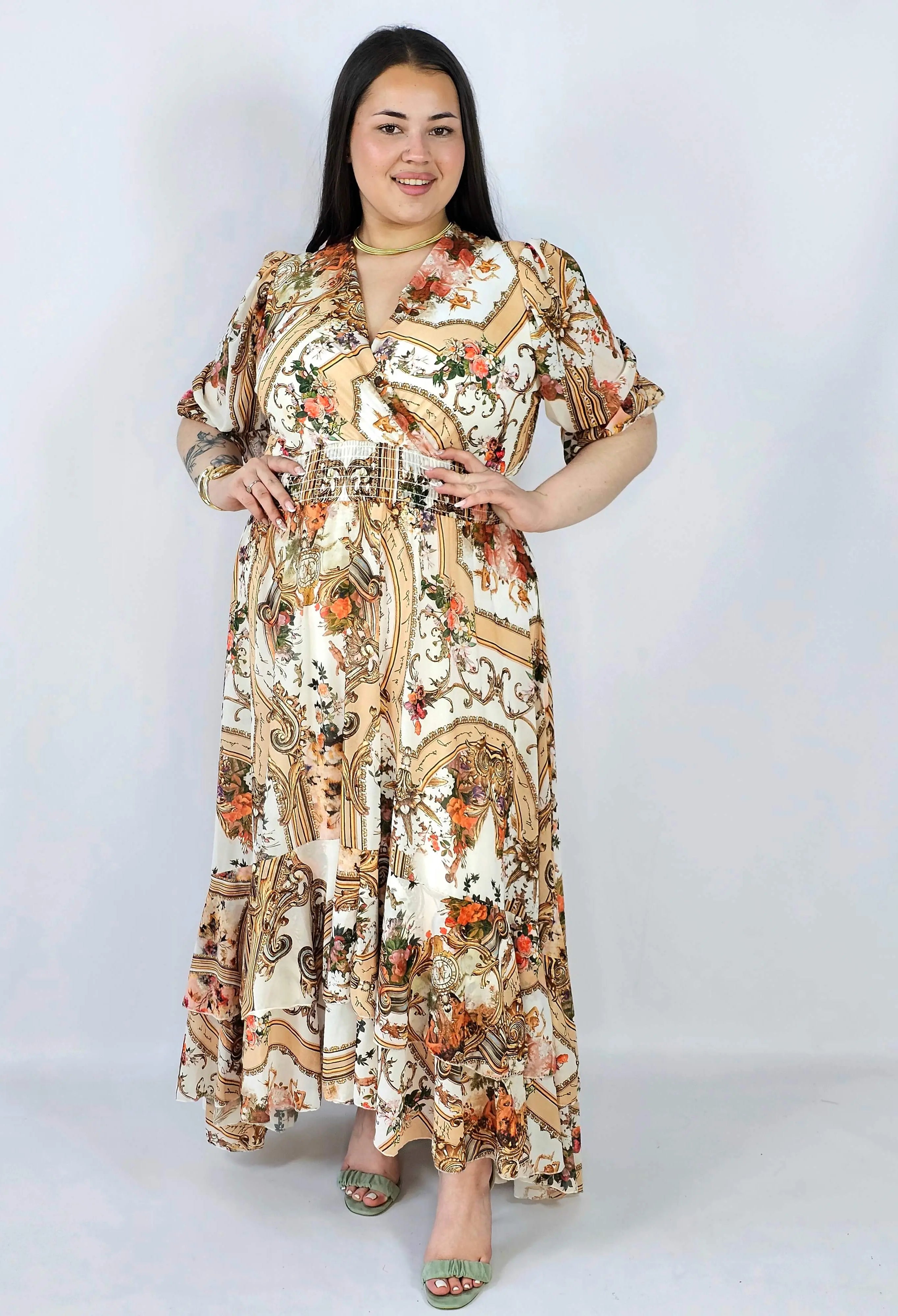 Sukienka plus size maxi z efektownym printem – styl, który robi wrażenie XXL Stylowa XL