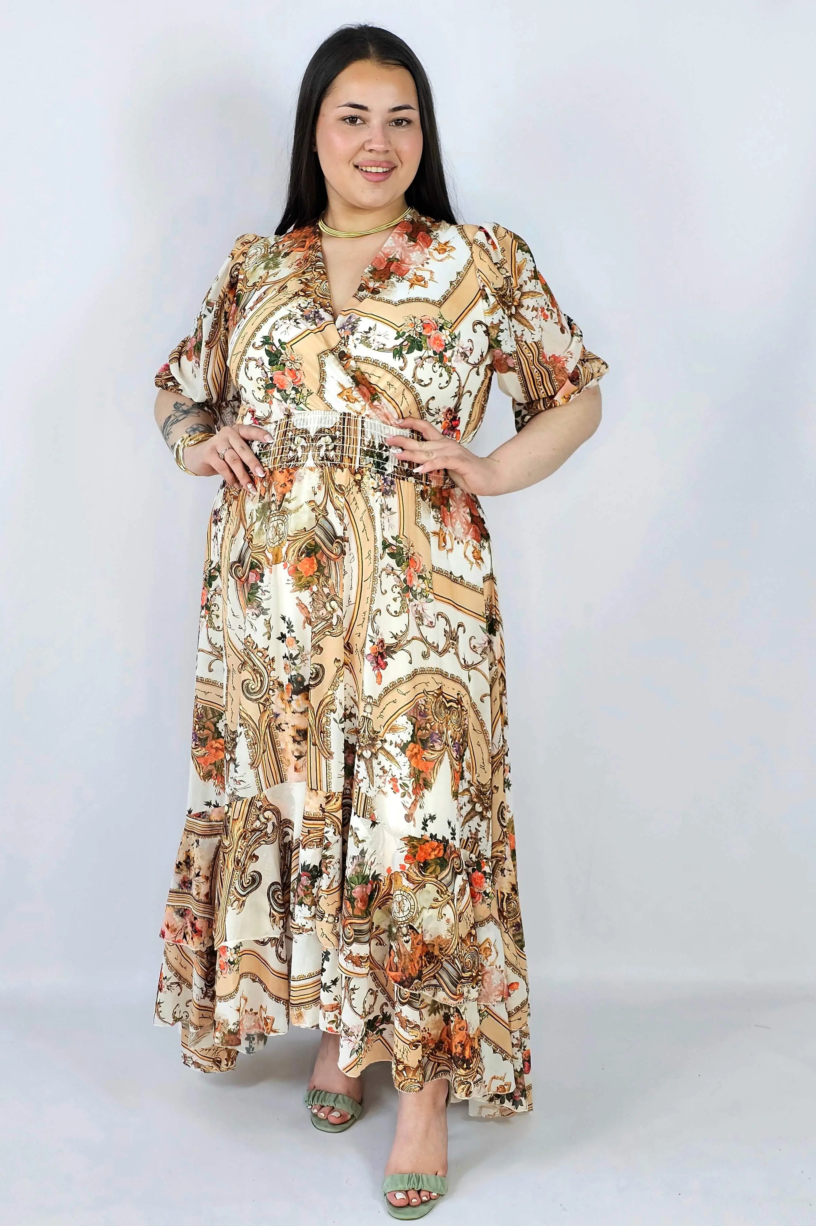 Sukienka plus size maxi z efektownym printem – styl, który robi wrażenie XXL Stylowa XL