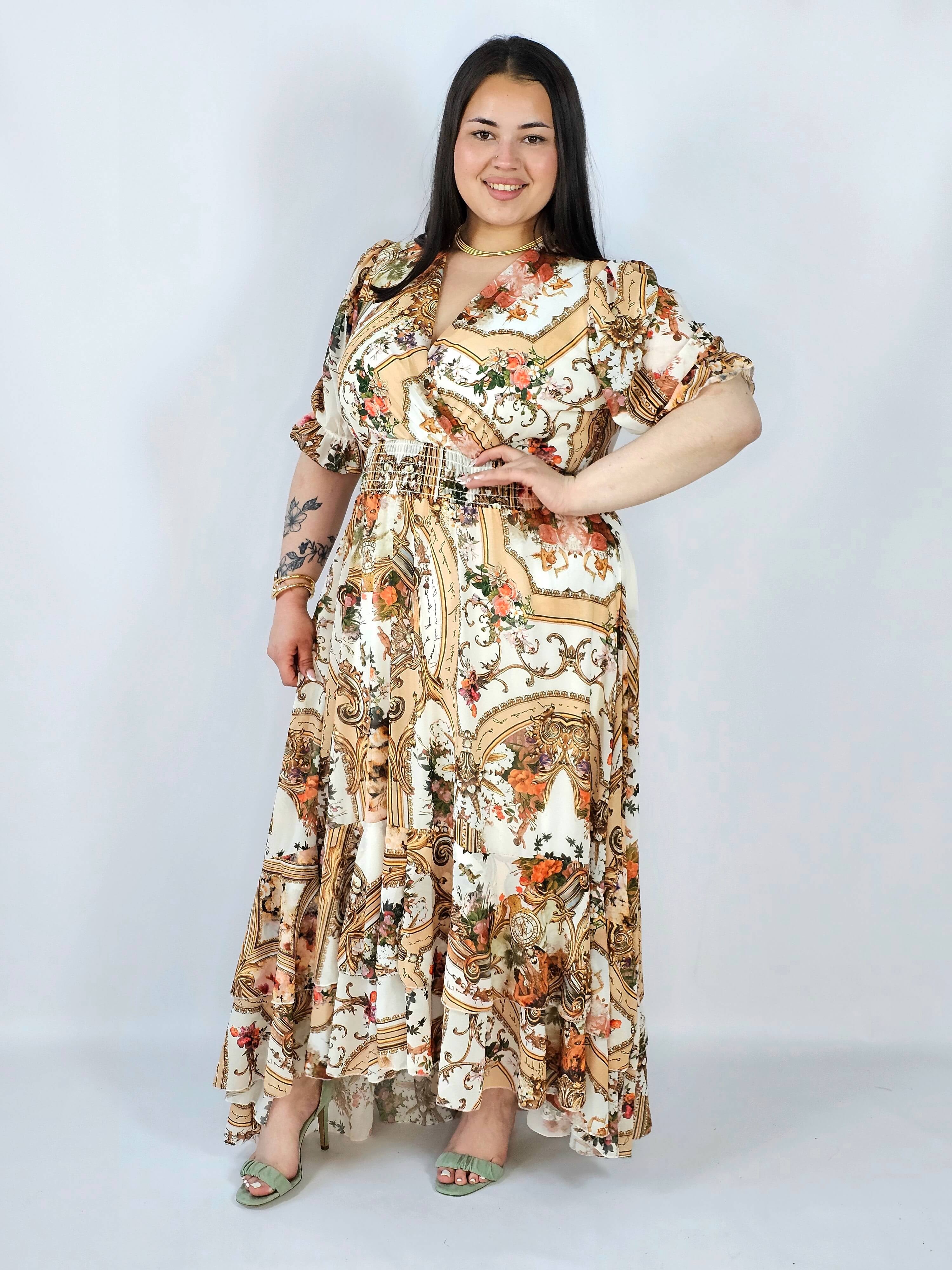 Sukienka plus size maxi z efektownym printem – styl, który robi wrażenie XXL Stylowa XL