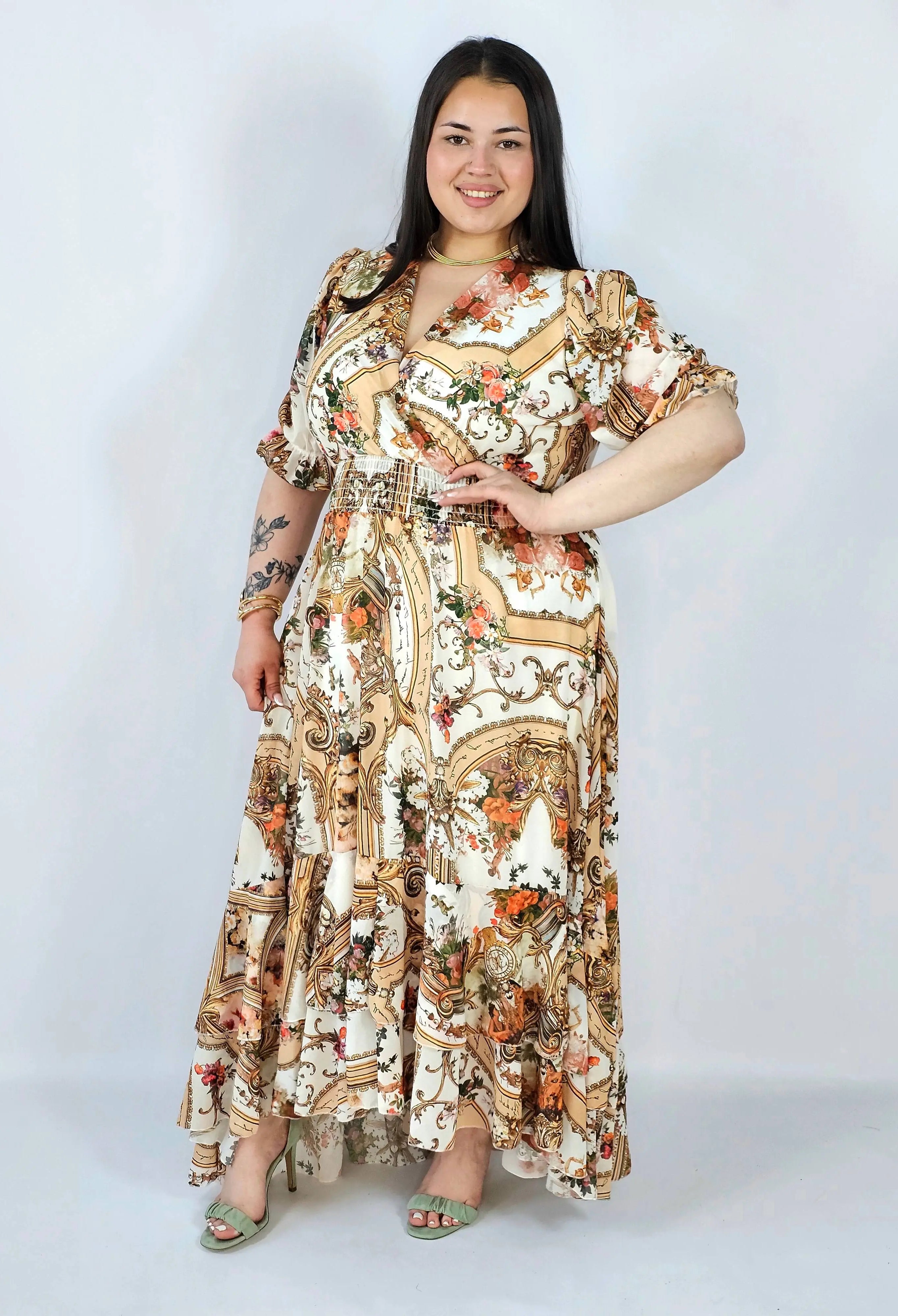 Sukienka plus size maxi z efektownym printem – styl, który robi wrażenie XXL Stylowa XL