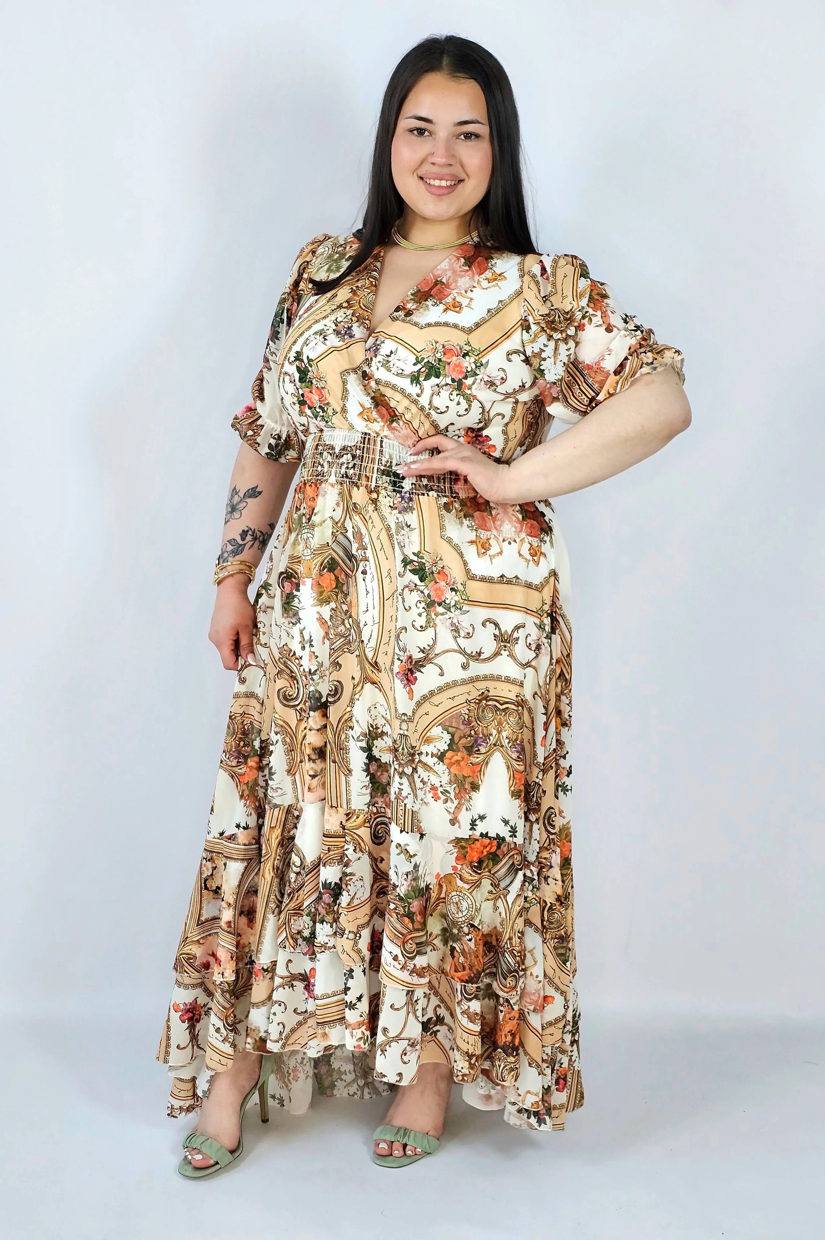 Sukienka plus size maxi z efektownym printem – styl, który robi wrażenie XXL Stylowa XL