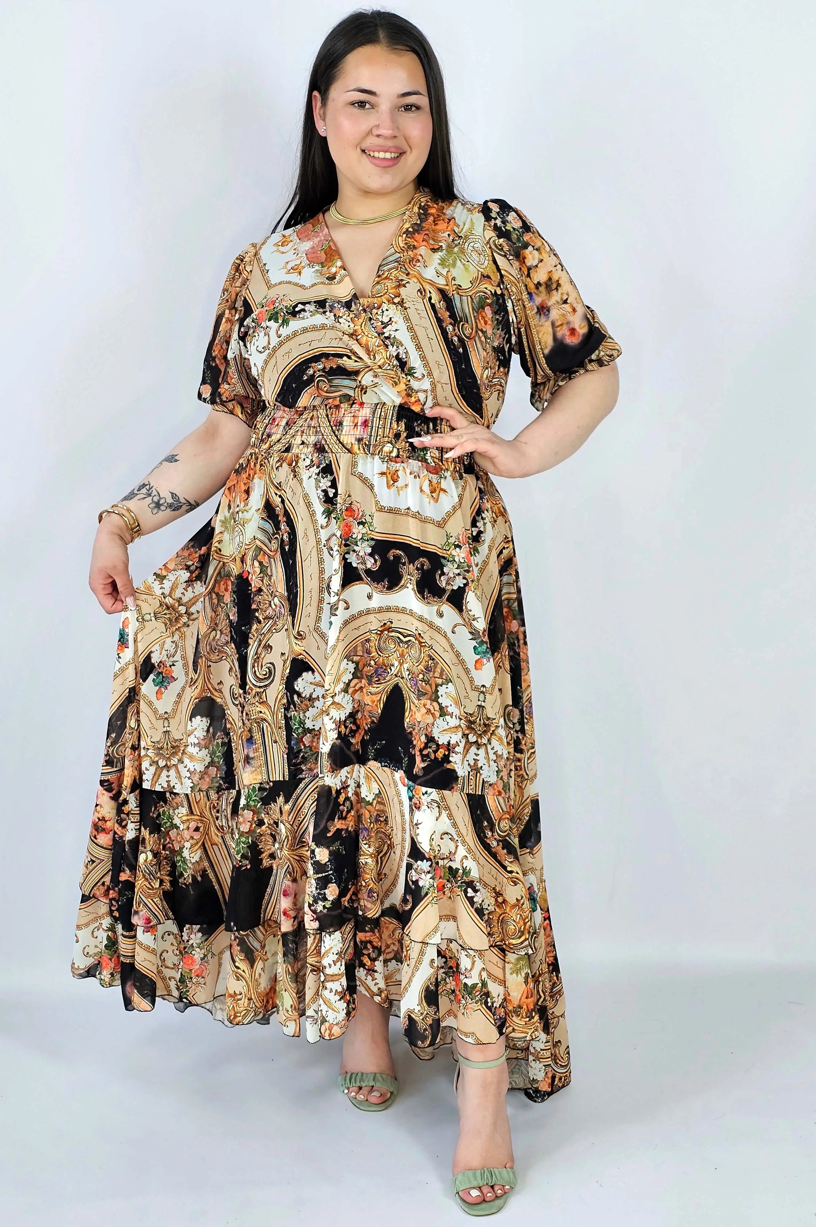 Sukienka plus size maxi z efektownym printem – styl, który robi wrażenie XXL Stylowa XL