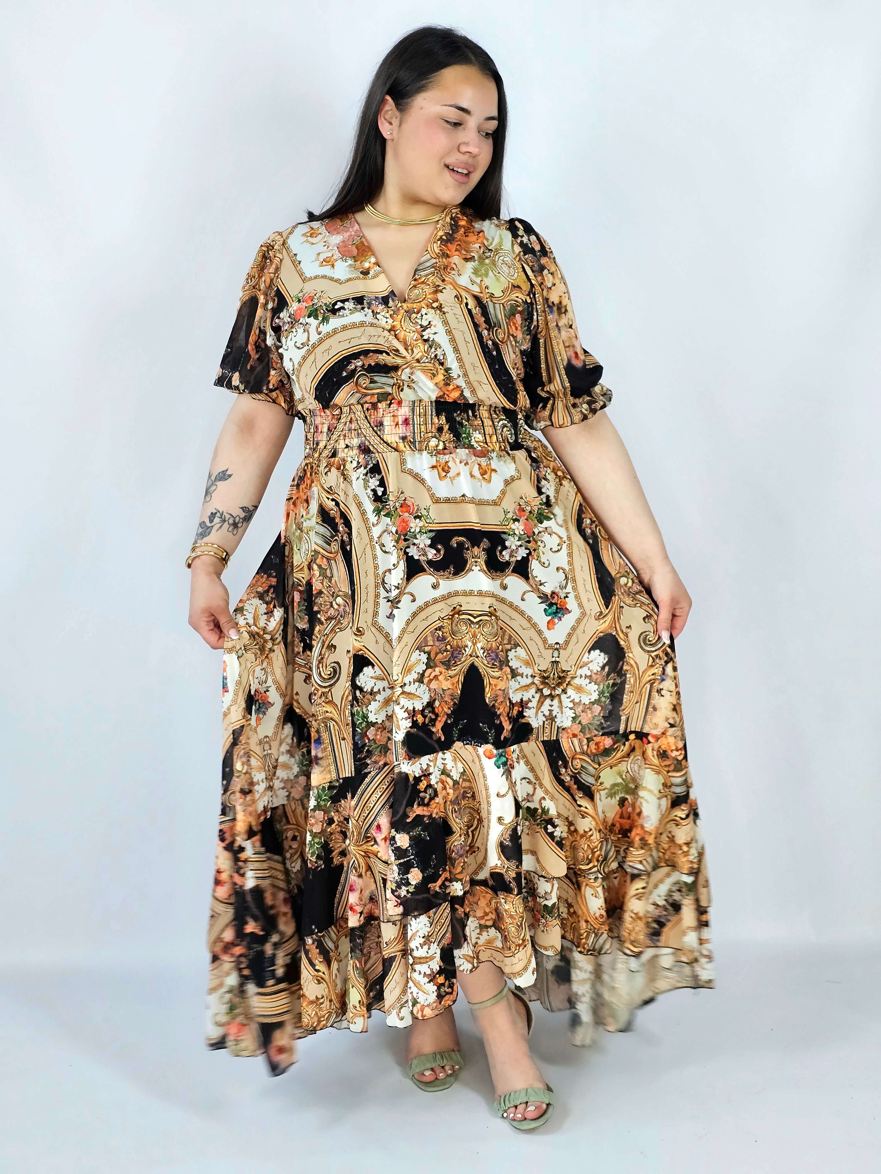 Sukienka plus size maxi z efektownym printem – styl, który robi wrażenie XXL Stylowa XL