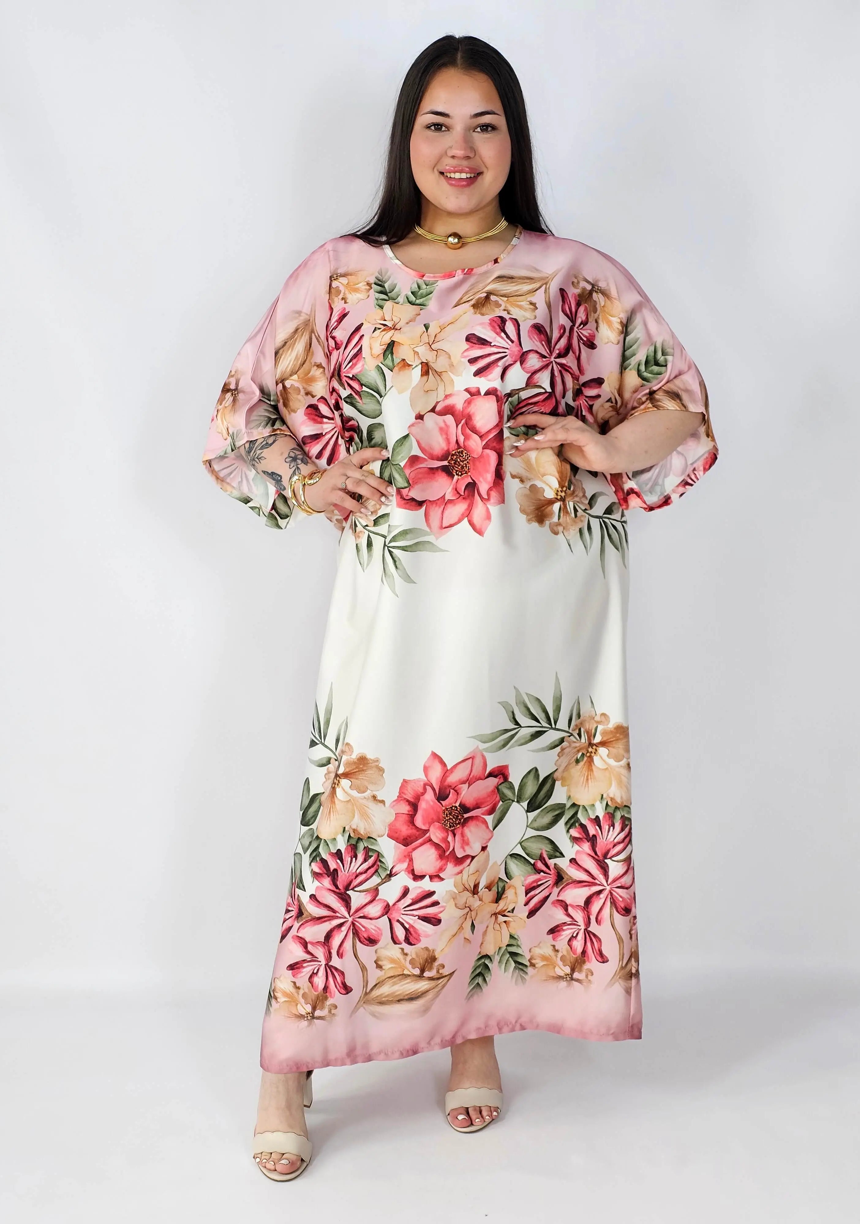 Sukienka plus size satynowa – elegancka sukienka XXL z połyskiem Stylowa XL