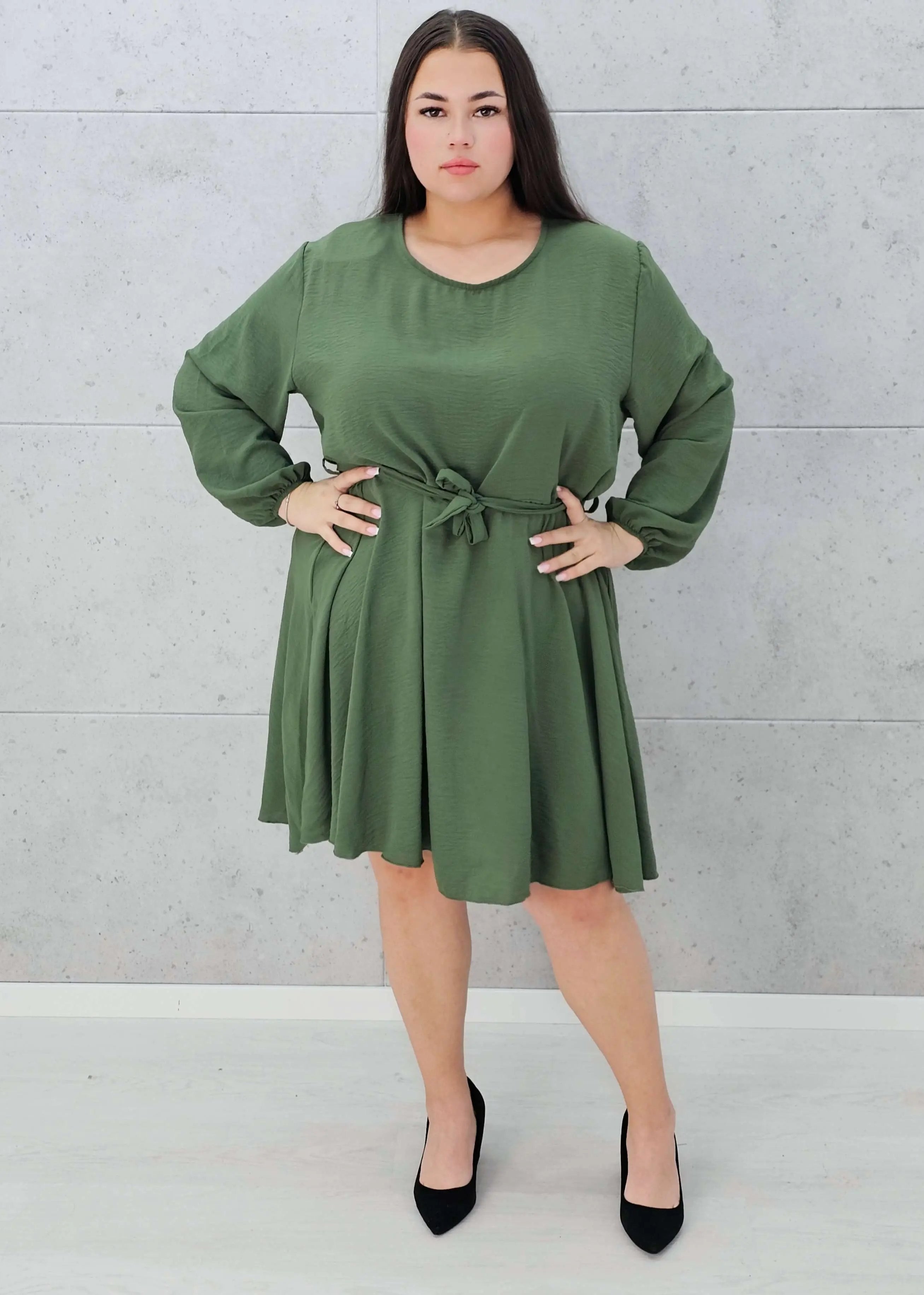 Sukienka wiązana w tali Stylowa XL