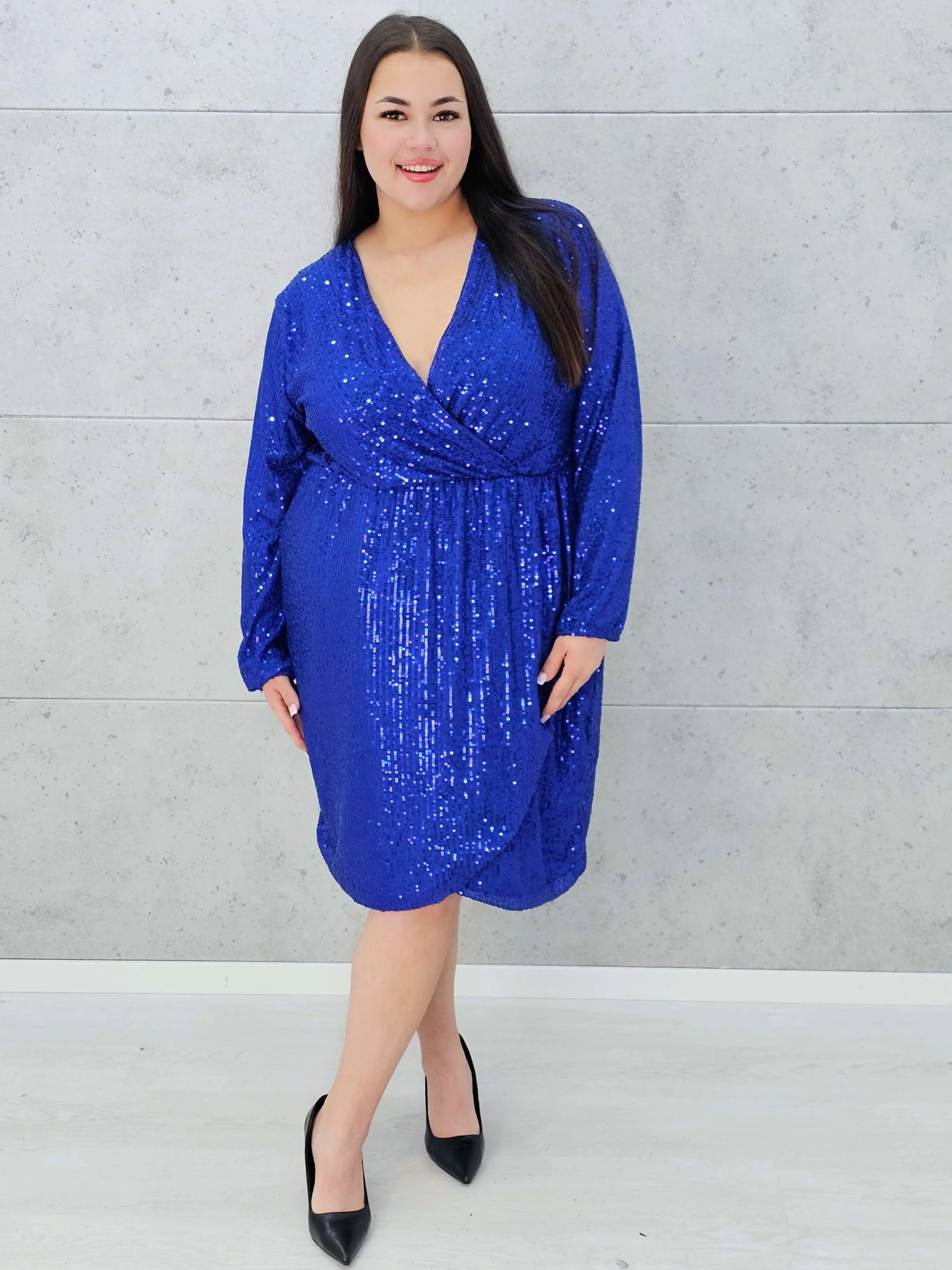 Sukienka z cekinami Stylowa XL