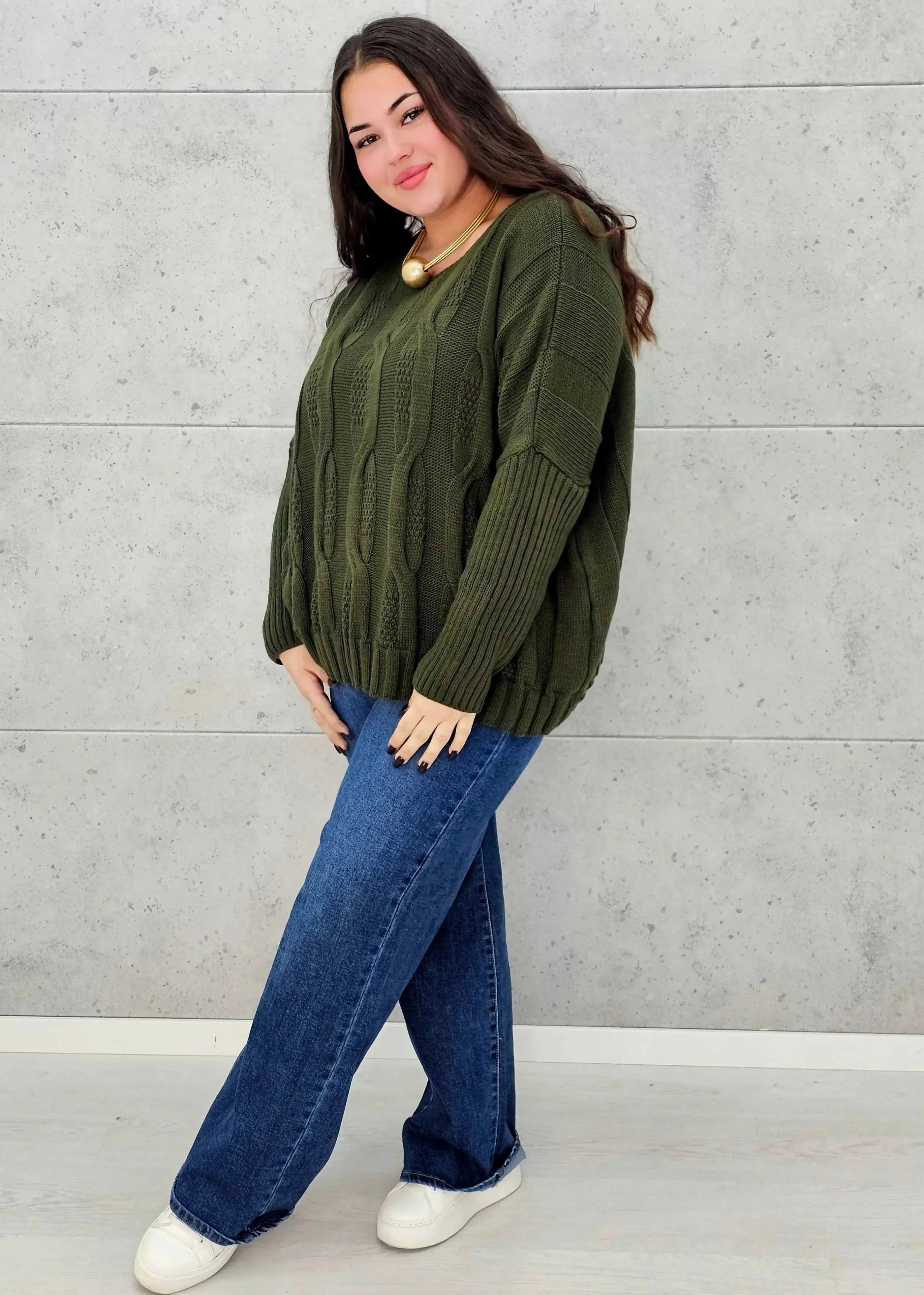 Sweter plus size StylowaXL – ciepło, styl i kobiecy komfort w jednym - Stylowa XL