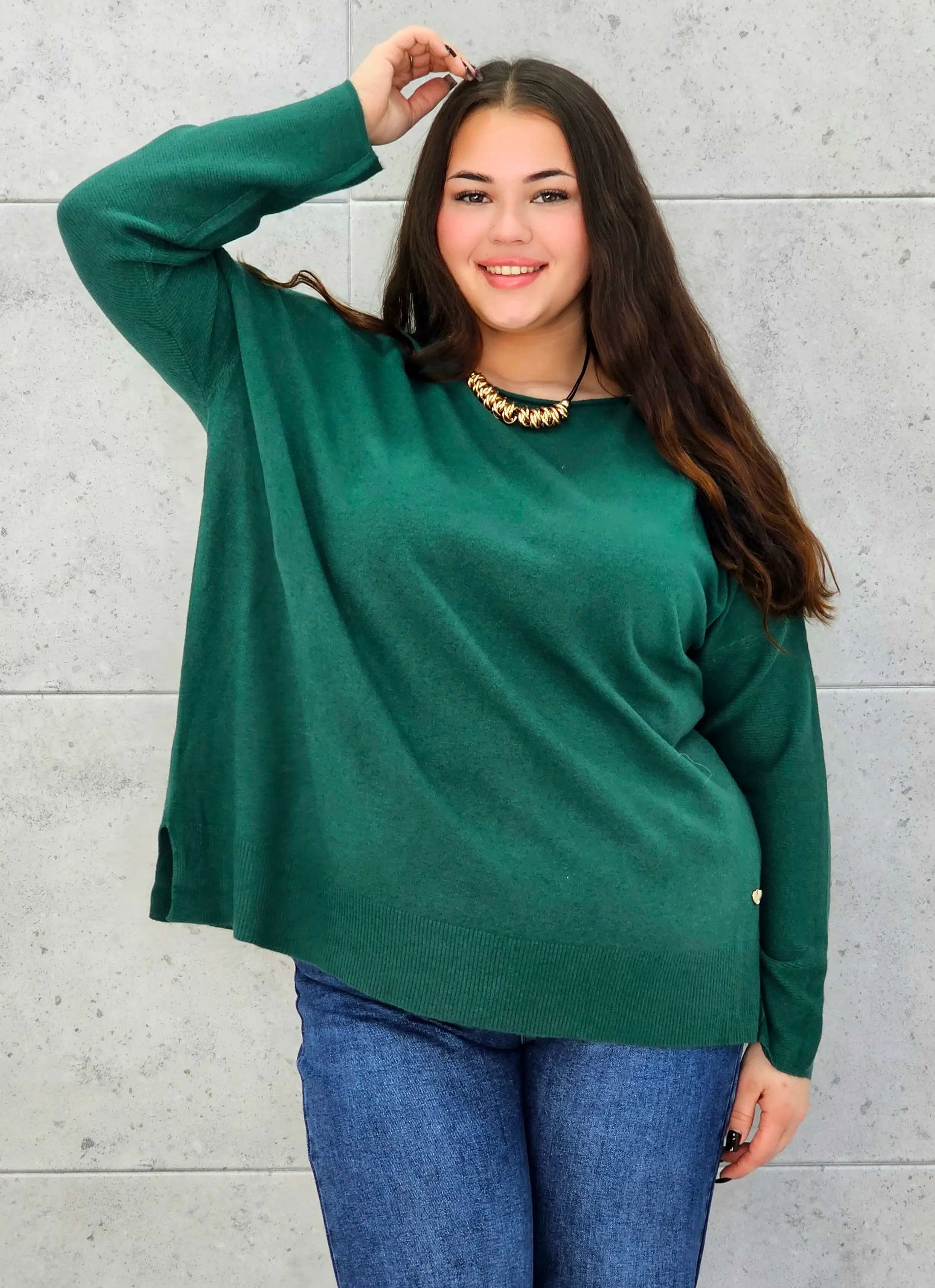 Sweter plus size StylowaXL – klasyka i komfort w wielu kolorach - Stylowa XL