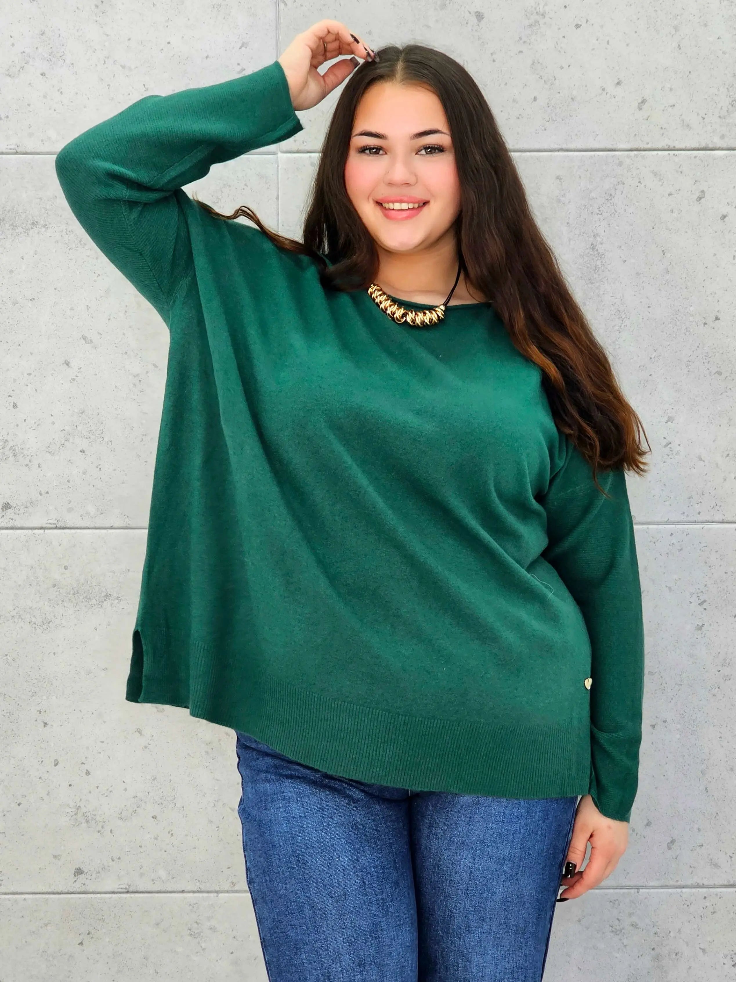 Sweter plus size StylowaXL – klasyka i komfort w wielu kolorach - Stylowa XL