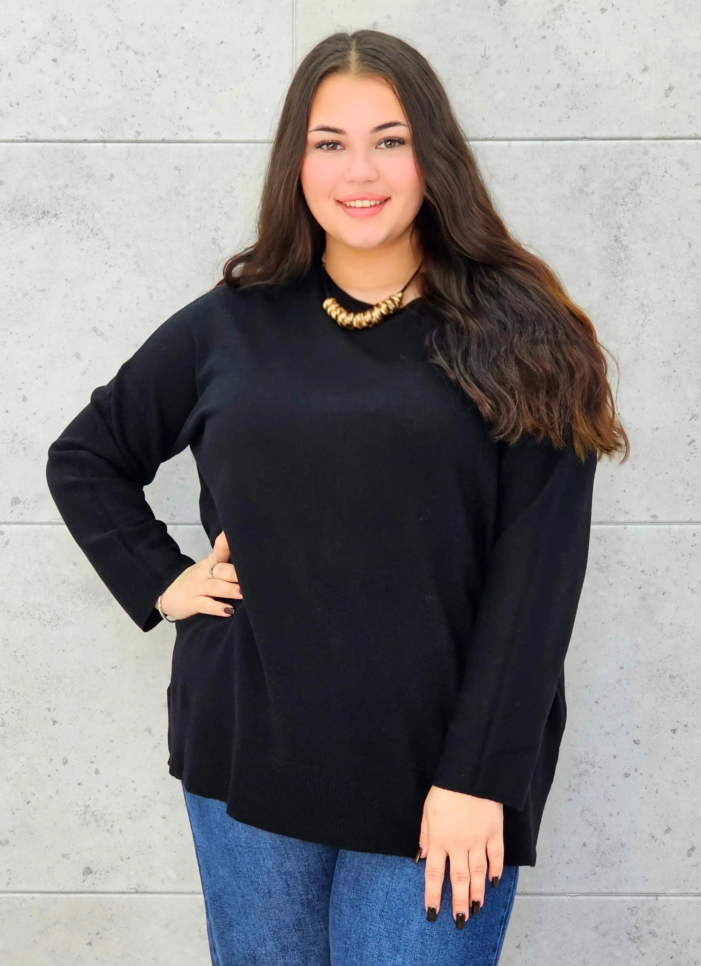 Sweter plus size StylowaXL – klasyka i komfort w wielu kolorach - Stylowa XL