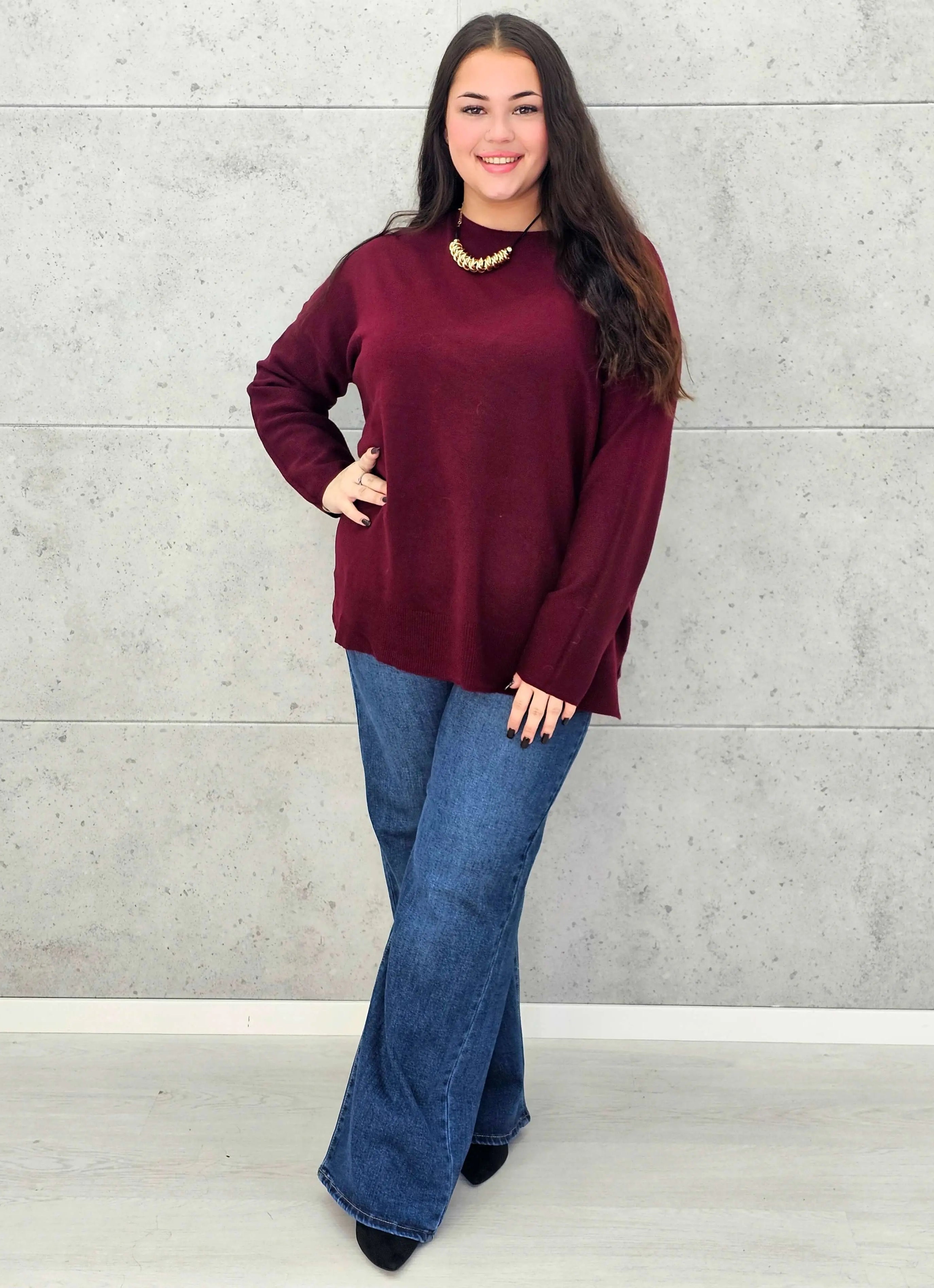 Sweter plus size StylowaXL – klasyka i komfort w wielu kolorach - Stylowa XL