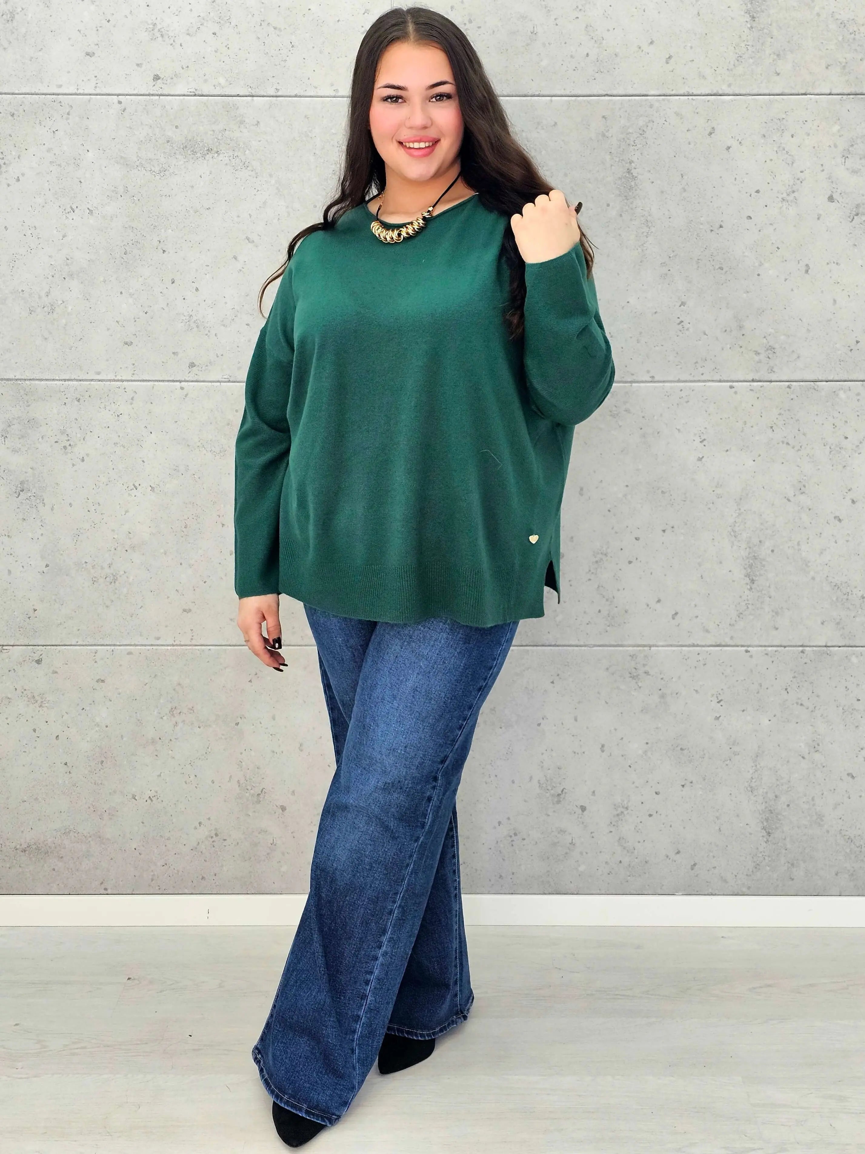 Sweter plus size StylowaXL – klasyka i komfort w wielu kolorach - Stylowa XL