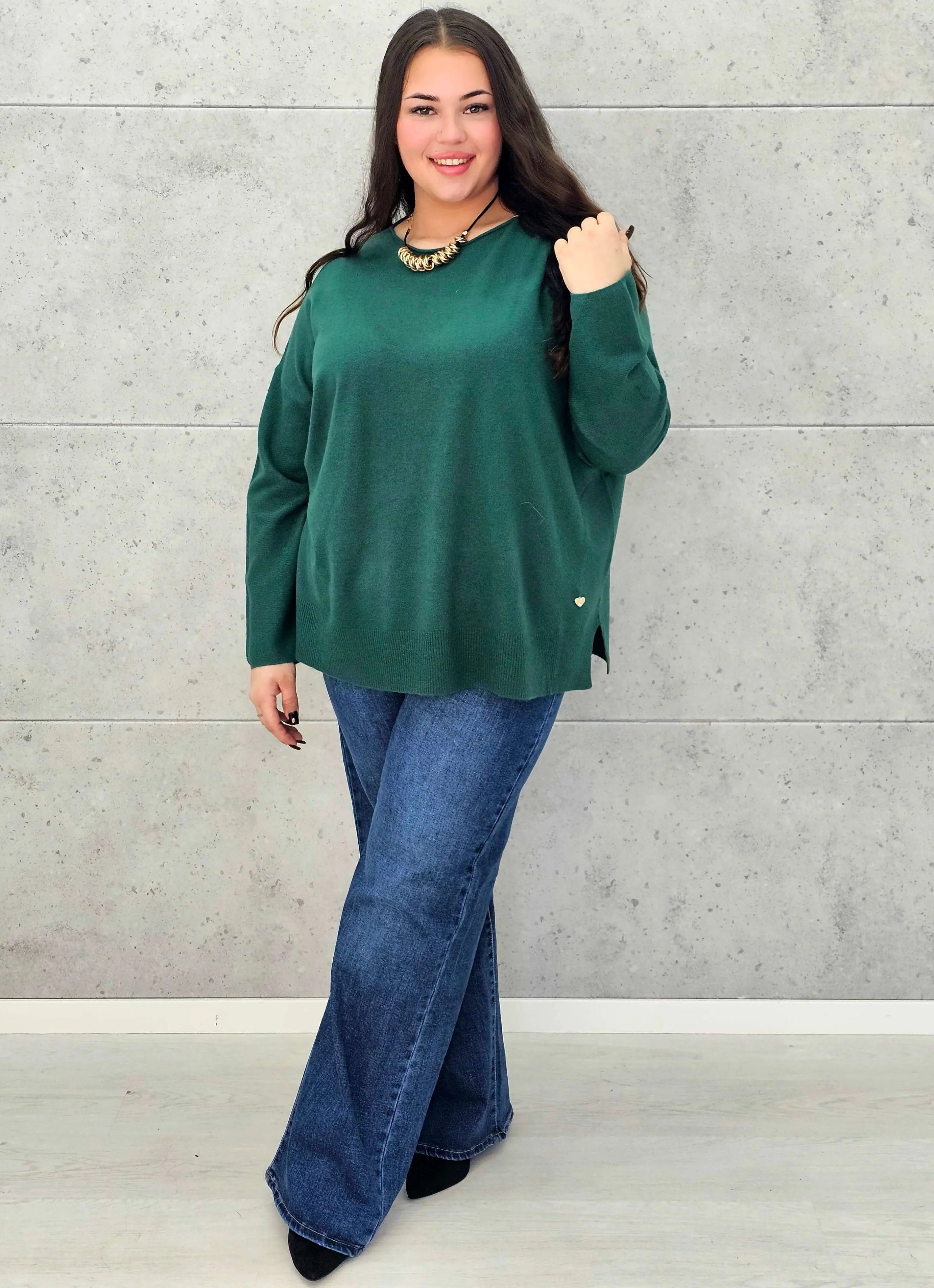 Sweter plus size StylowaXL – klasyka i komfort w wielu kolorach - Stylowa XL