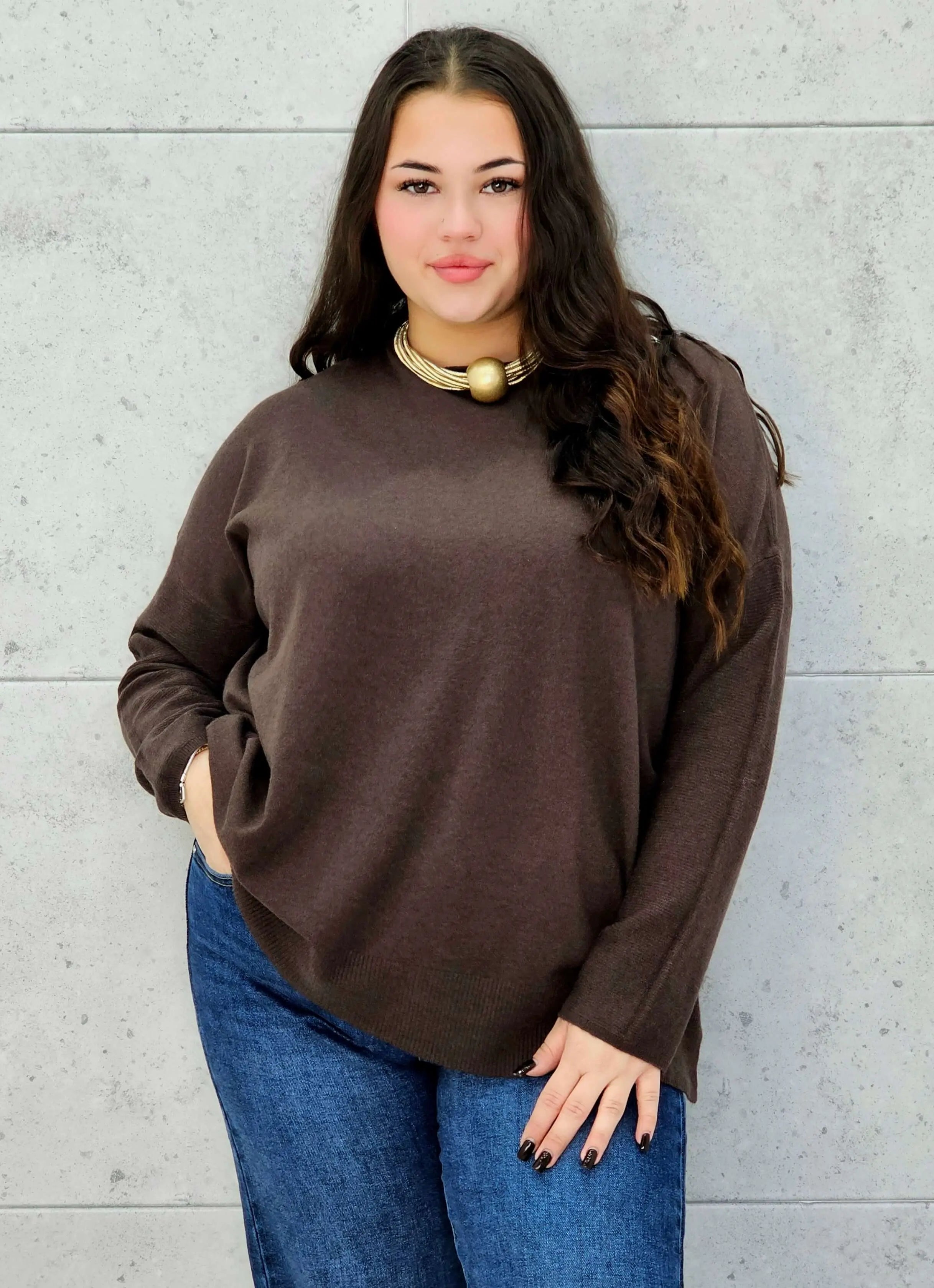 Sweter plus size StylowaXL – klasyka i komfort w wielu kolorach - Stylowa XL