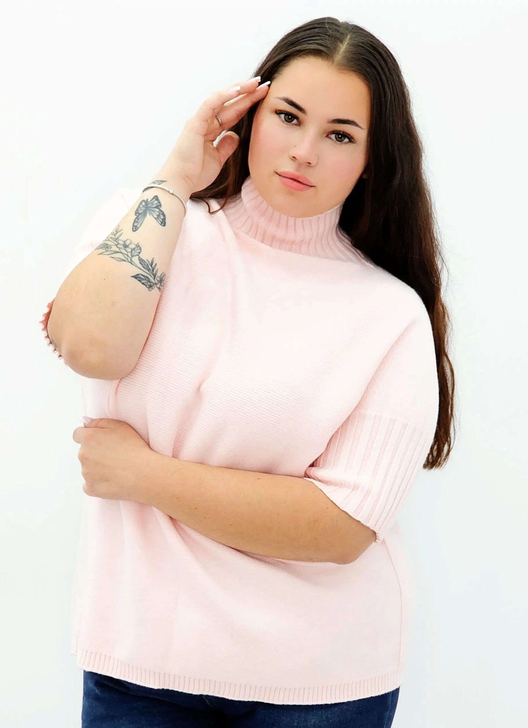 Sweter plus size z golfem – miękki, kobiecy i stylowy Stylowa XL