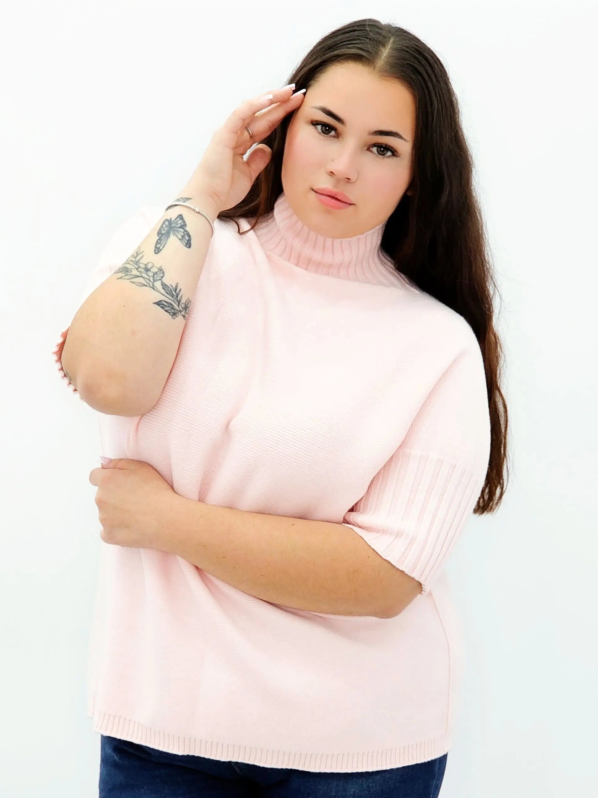 Sweter plus size z golfem – miękki, kobiecy i stylowy Stylowa XL