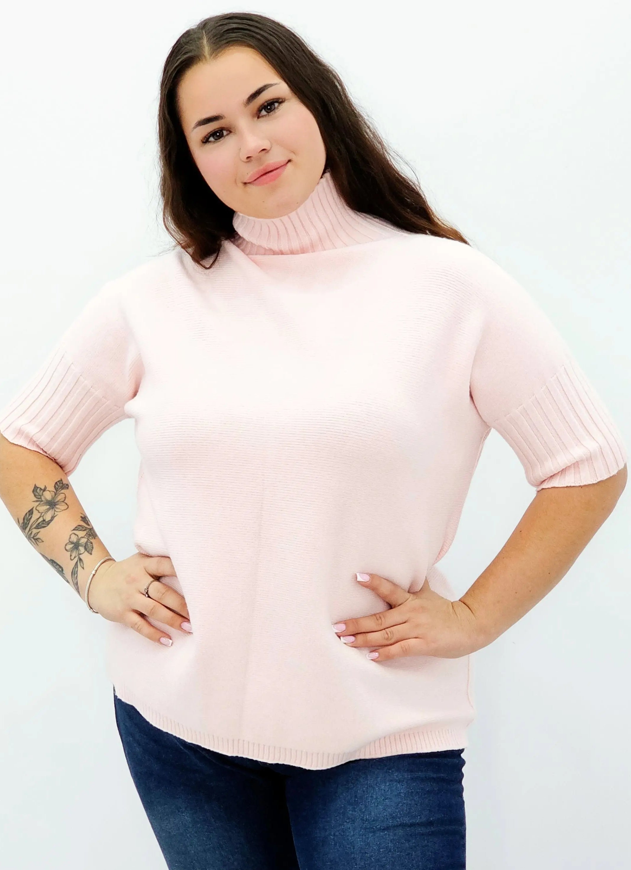 Sweter plus size z golfem – miękki, kobiecy i stylowy Stylowa XL