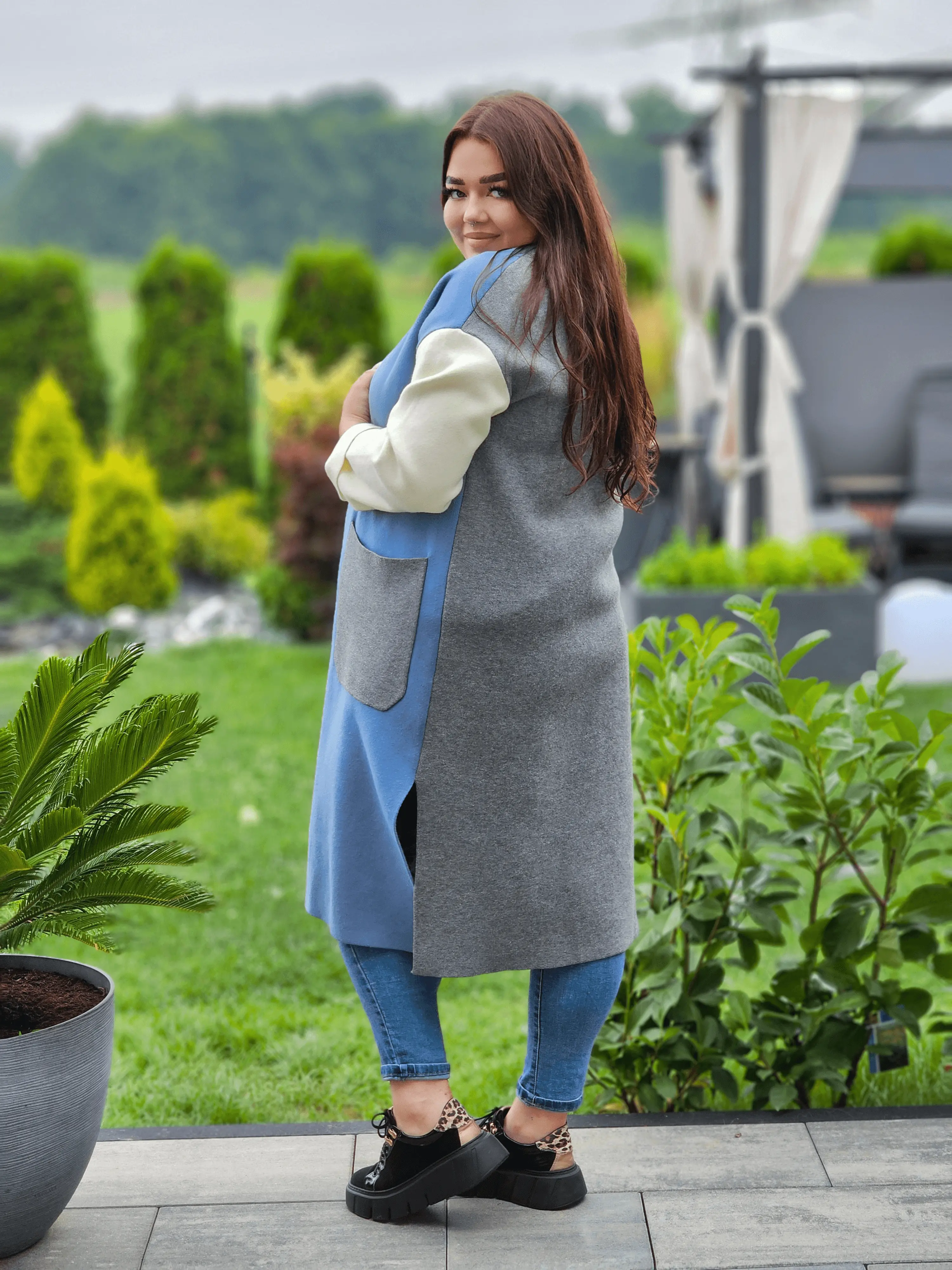 Sweter w pastelowych odcieniach Stylowa XL