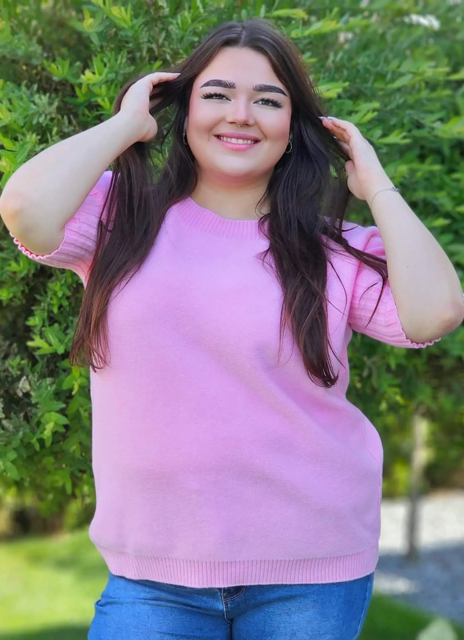 Sweterek z krótkim rękawem Stylowa XL