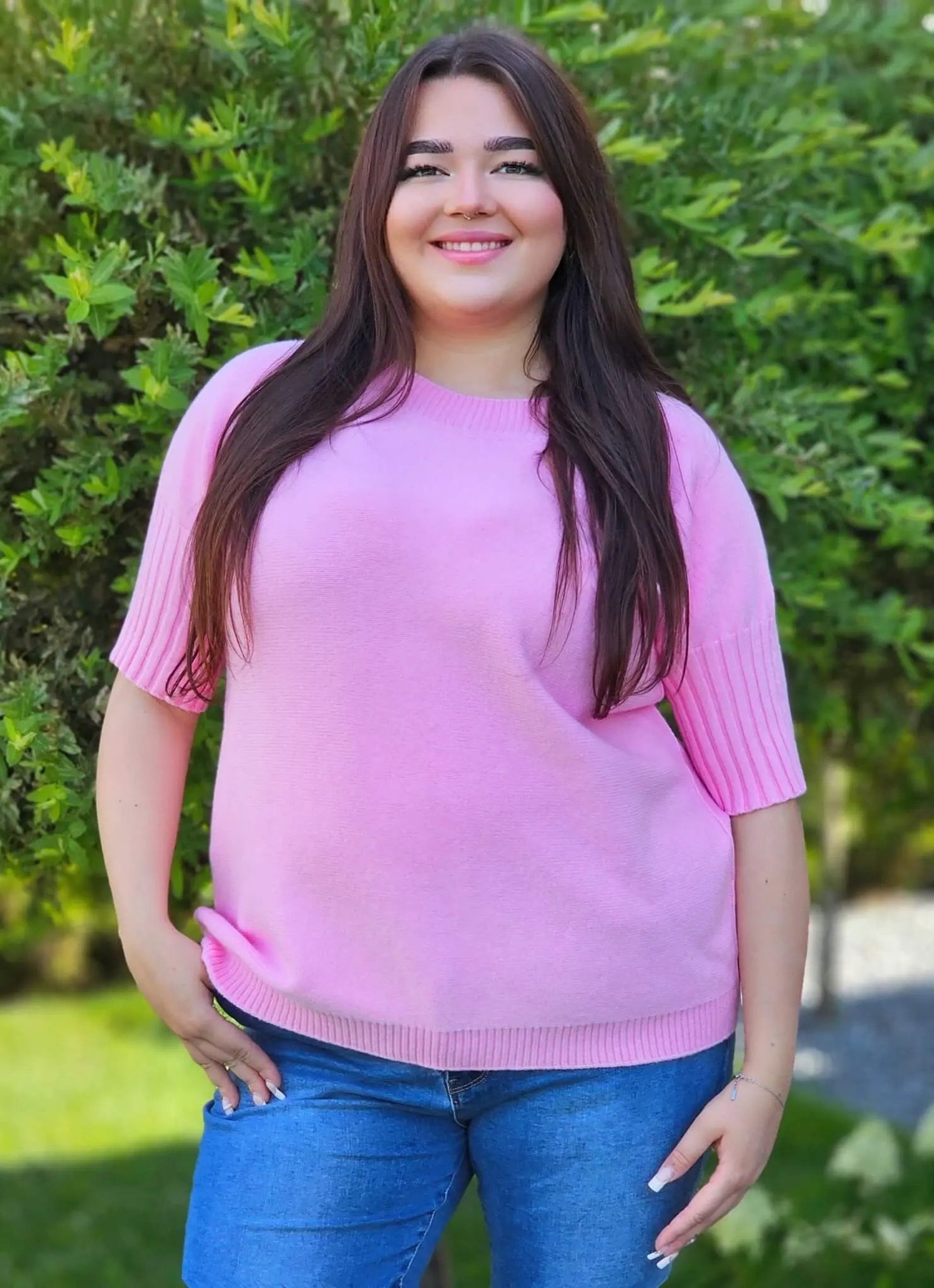 Sweterek z krótkim rękawem Stylowa XL