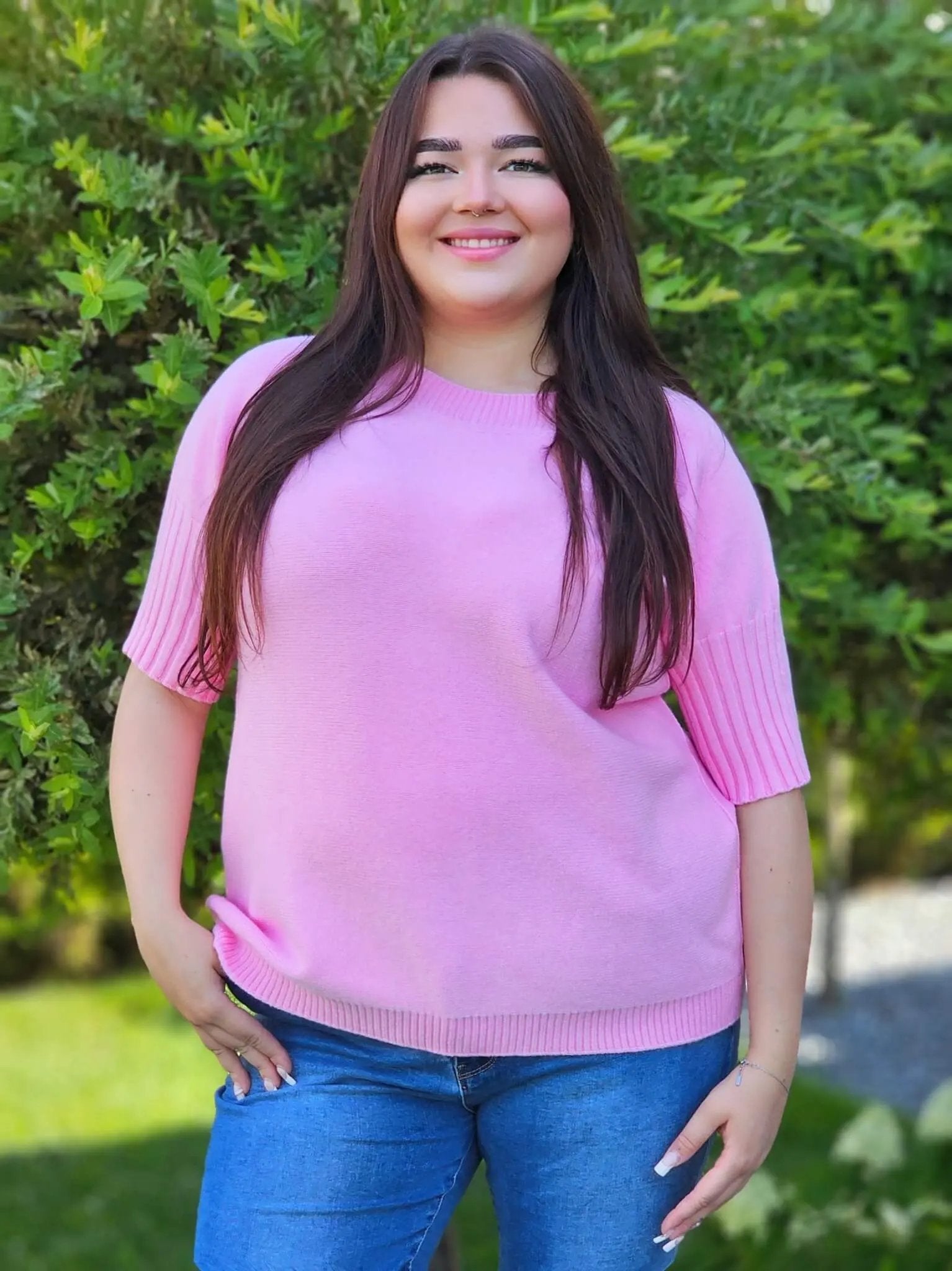 Sweterek z krótkim rękawem Stylowa XL