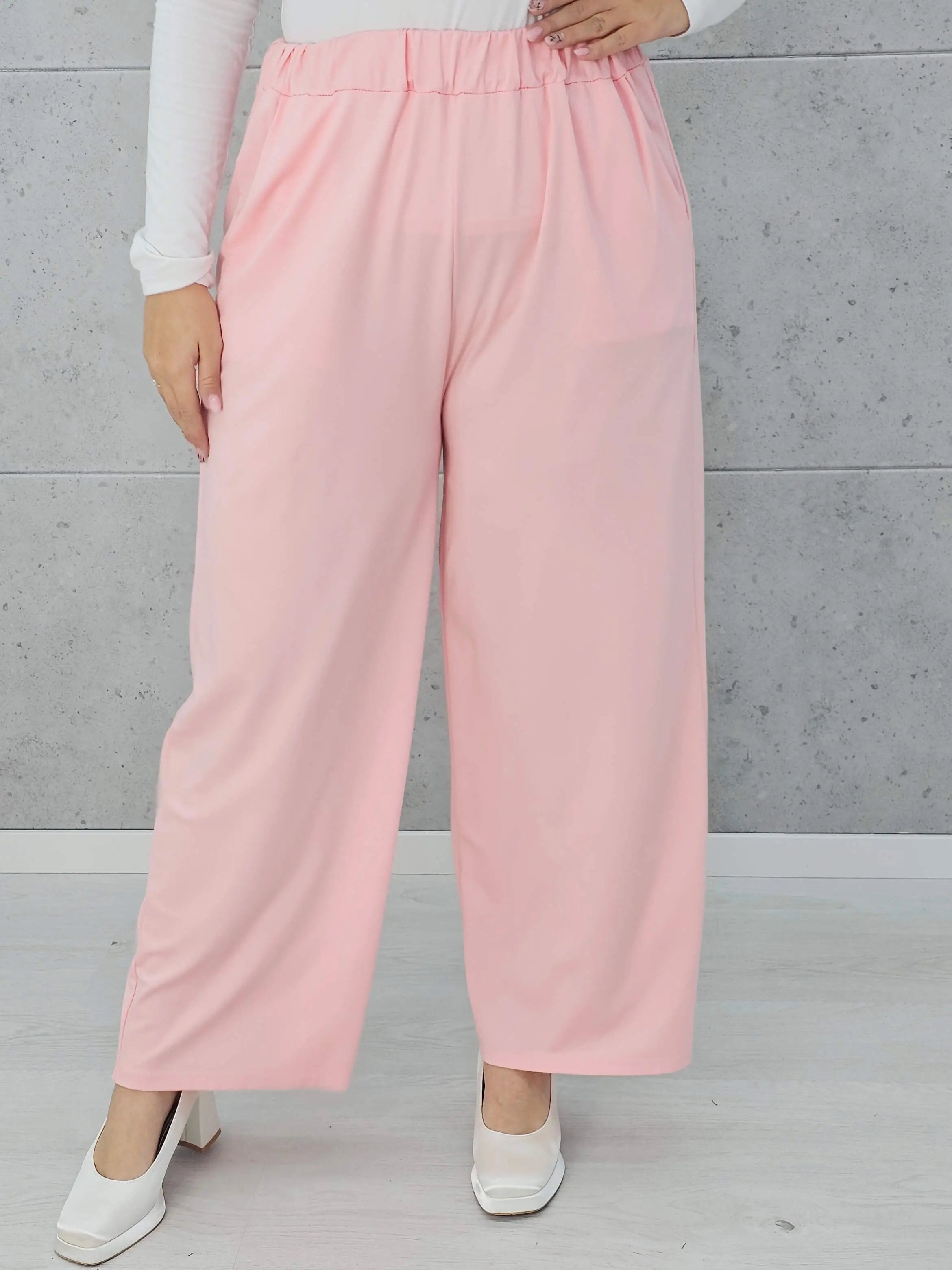 Szerokie spodnie palazzo Stylowa XL