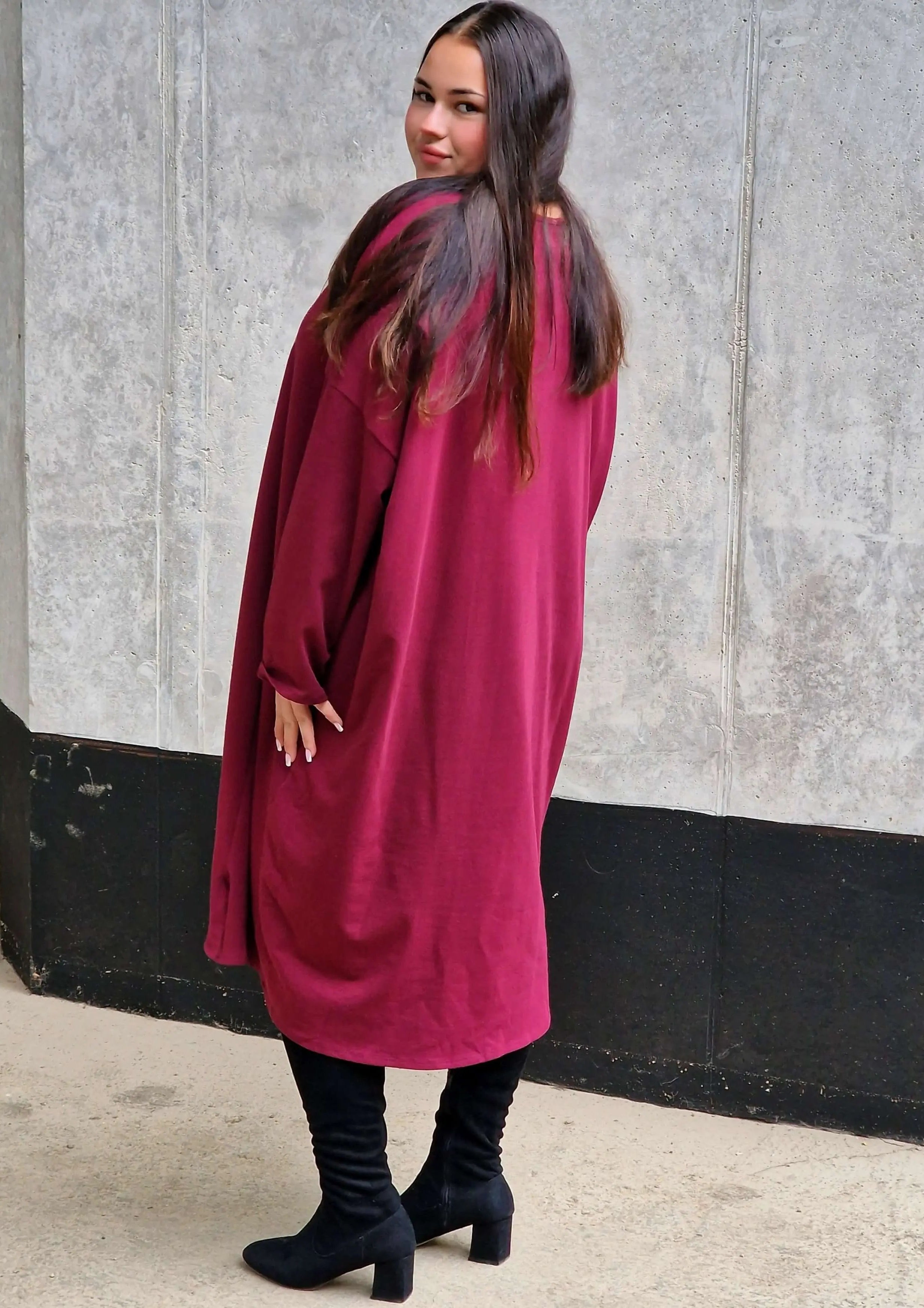 Tunika z nadrukiem złotego pióra Stylowa XL