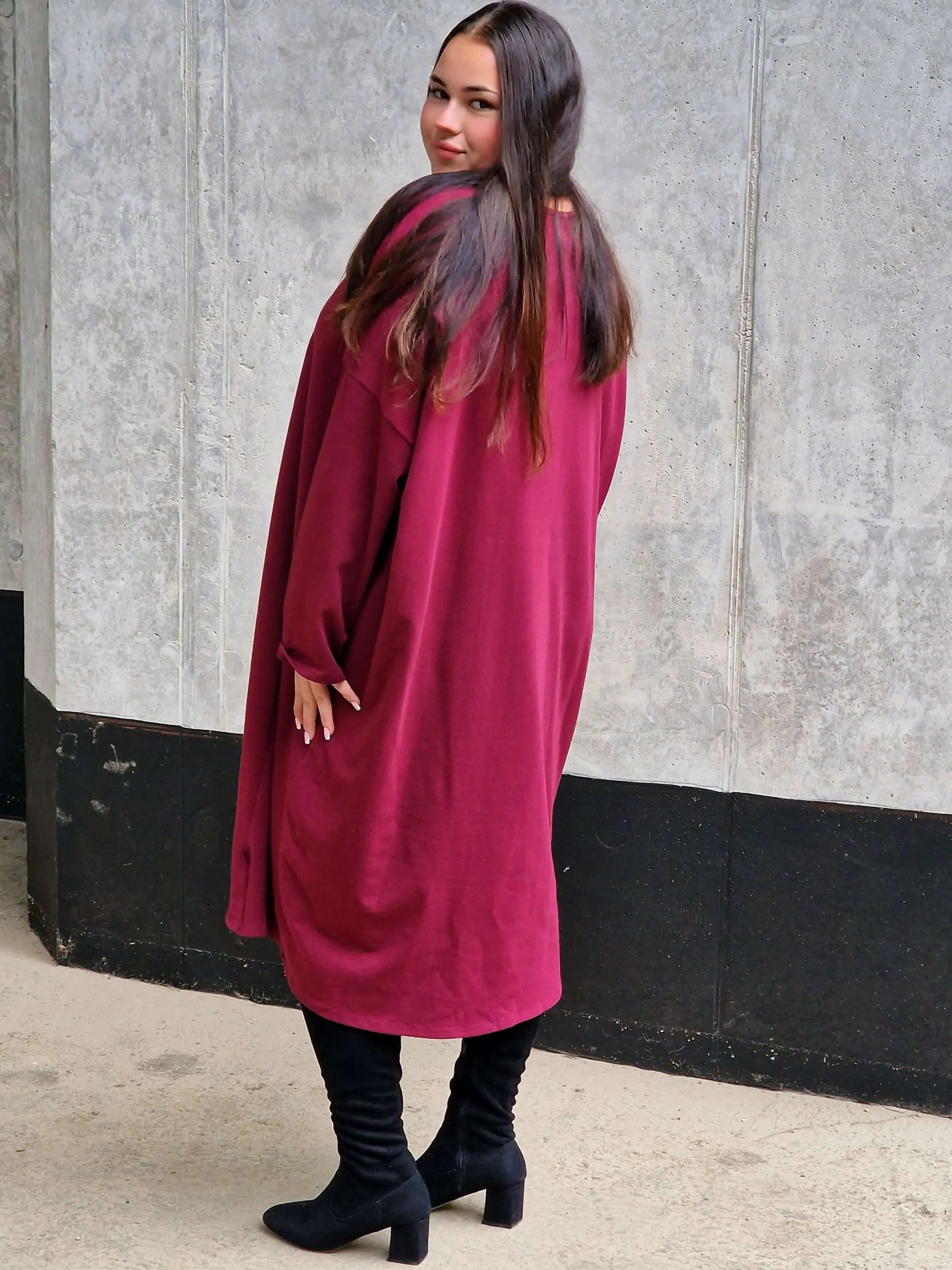 Tunika z nadrukiem złotego pióra Stylowa XL