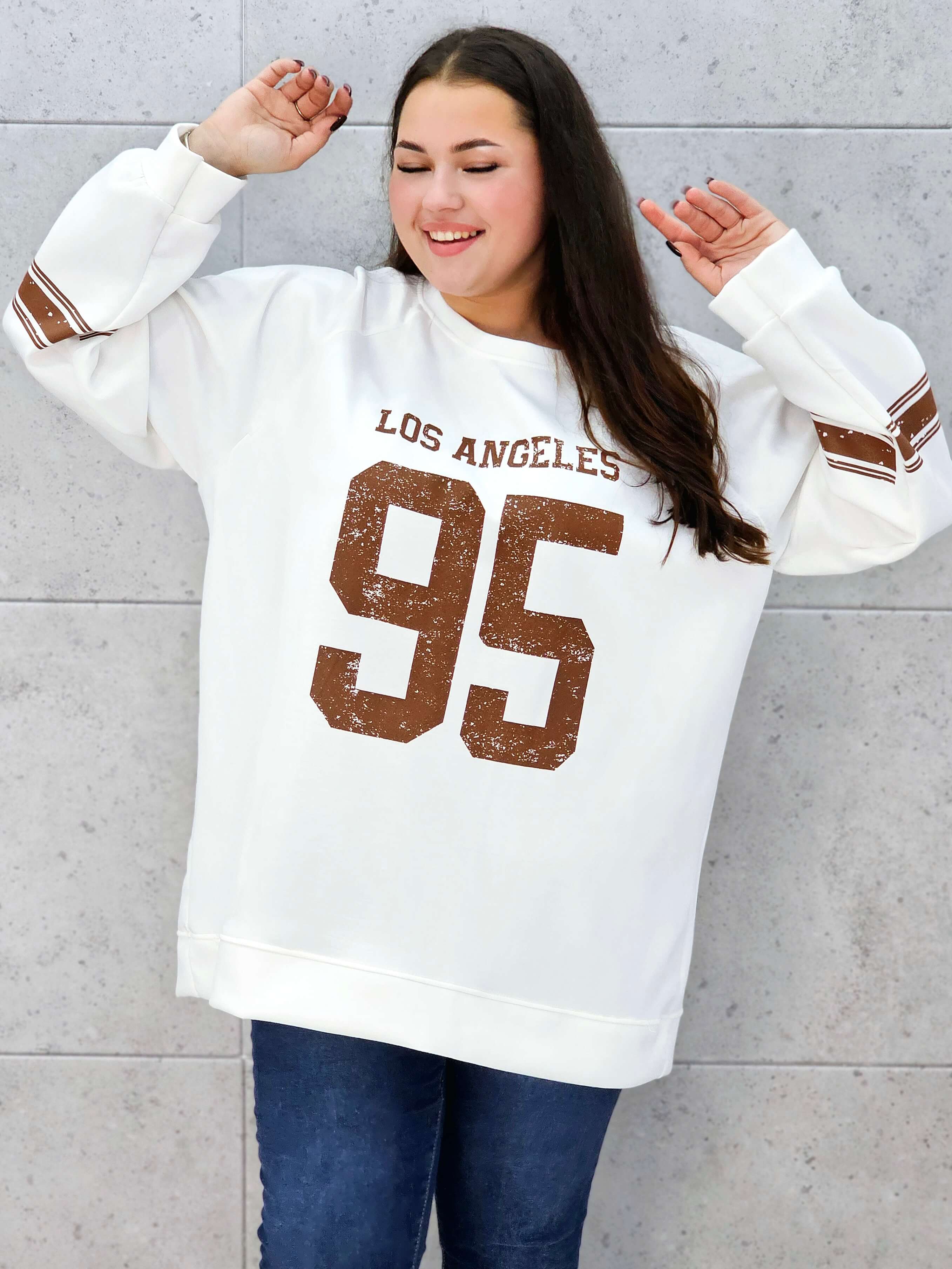 Bluza Plus Size oversize XXL Stylowa XL