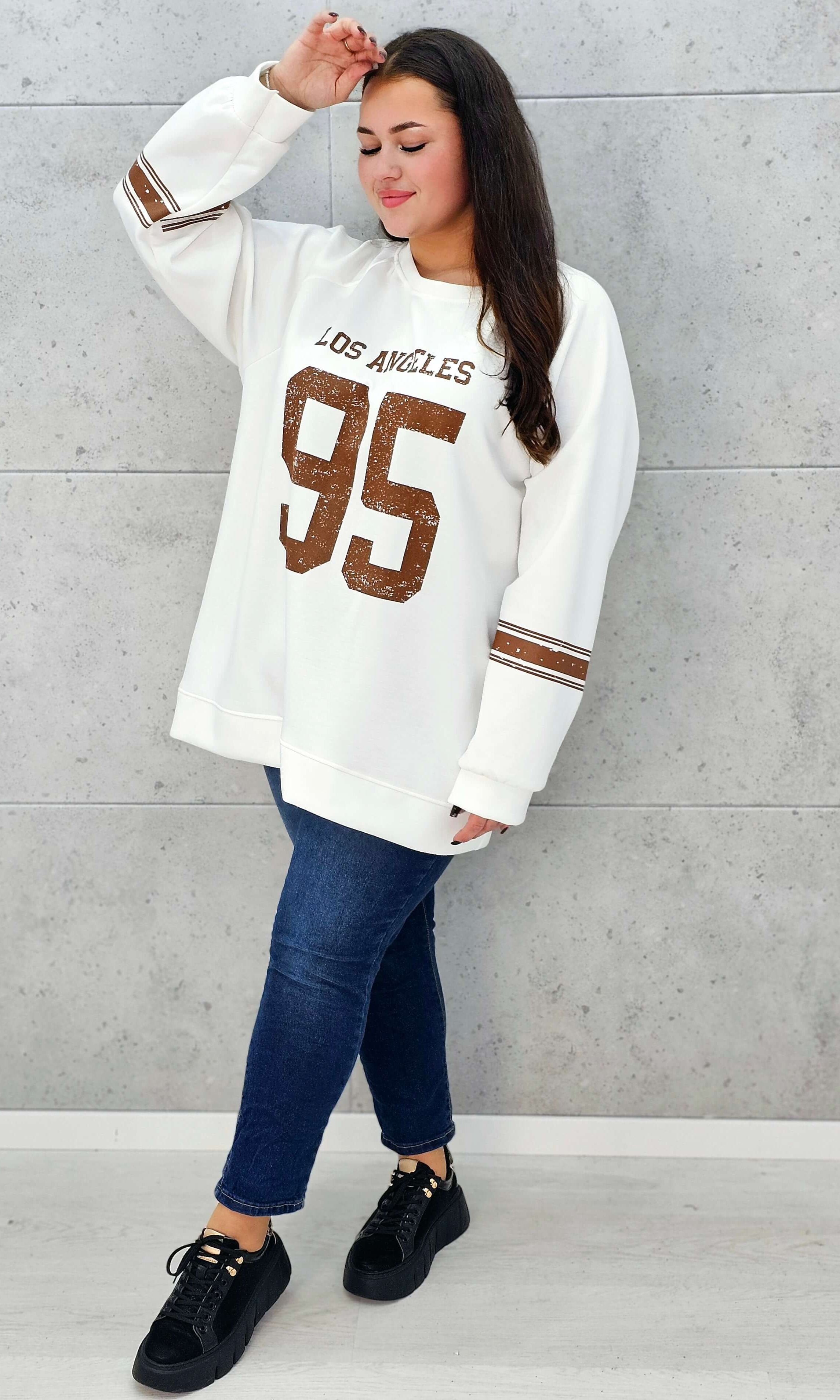 Bluza Plus Size oversize XXL Stylowa XL