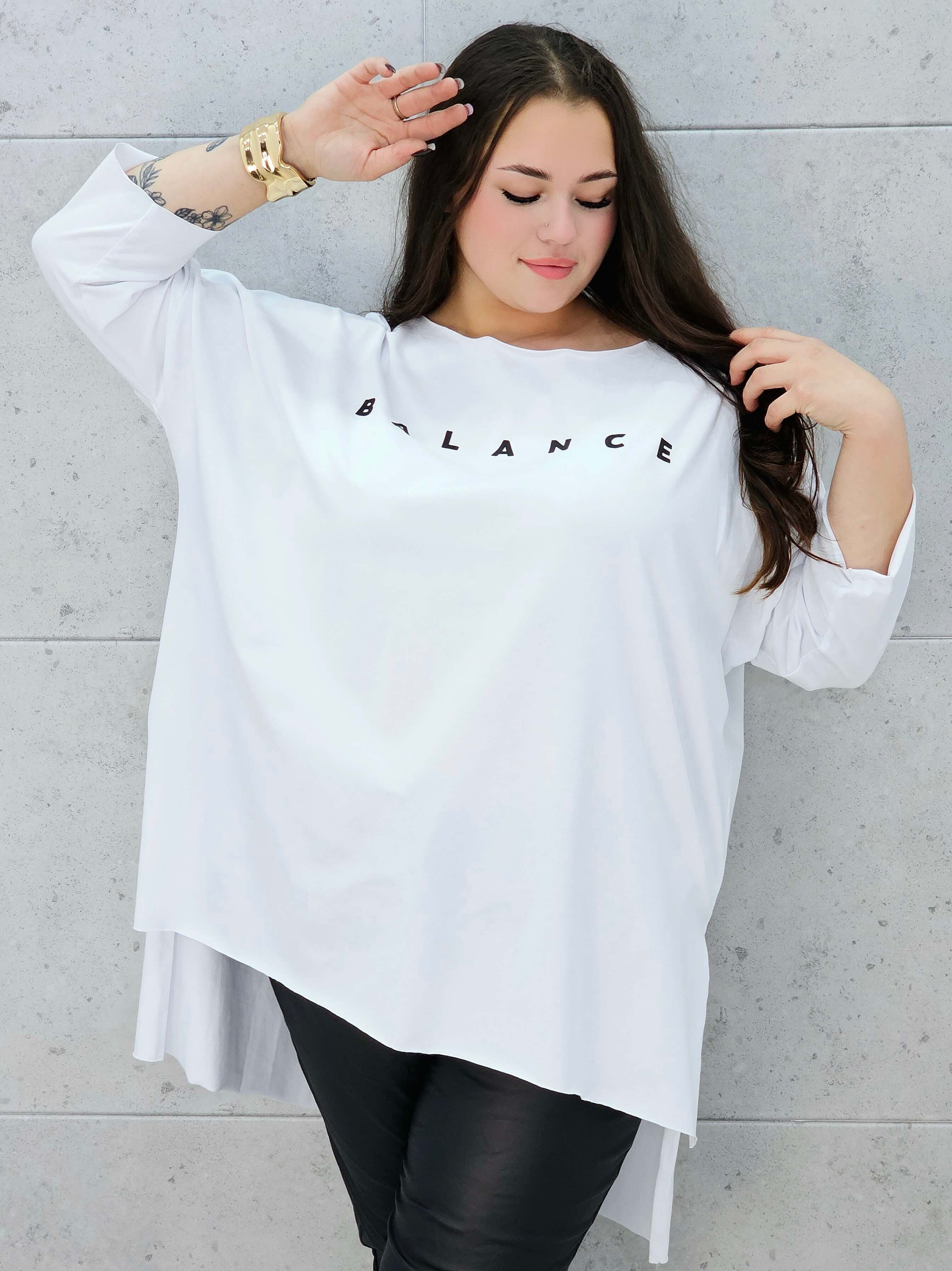 Bluzka BALANCE oversize plus size Stylowa XL