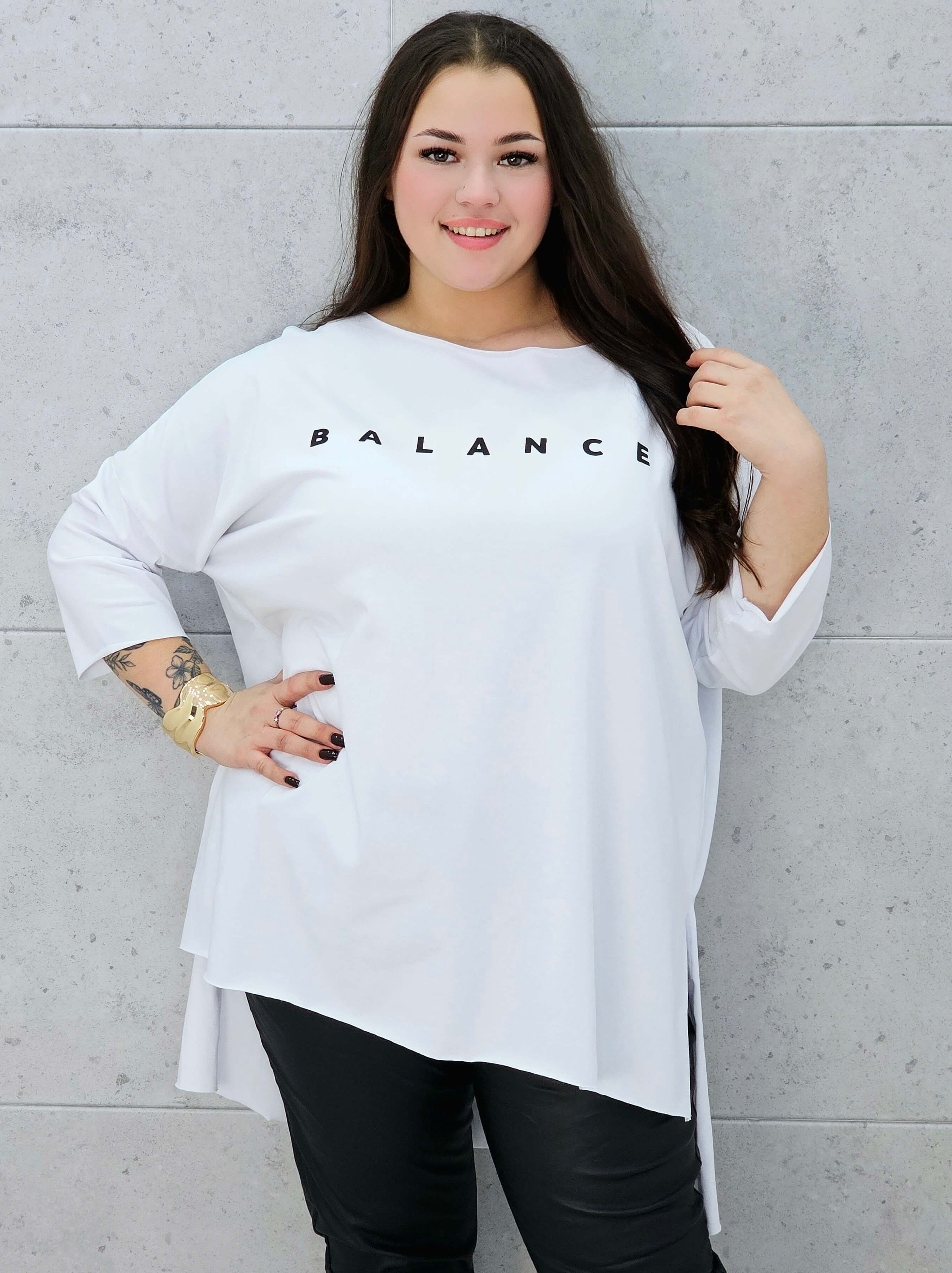 Bluzka BALANCE oversize plus size Stylowa XL