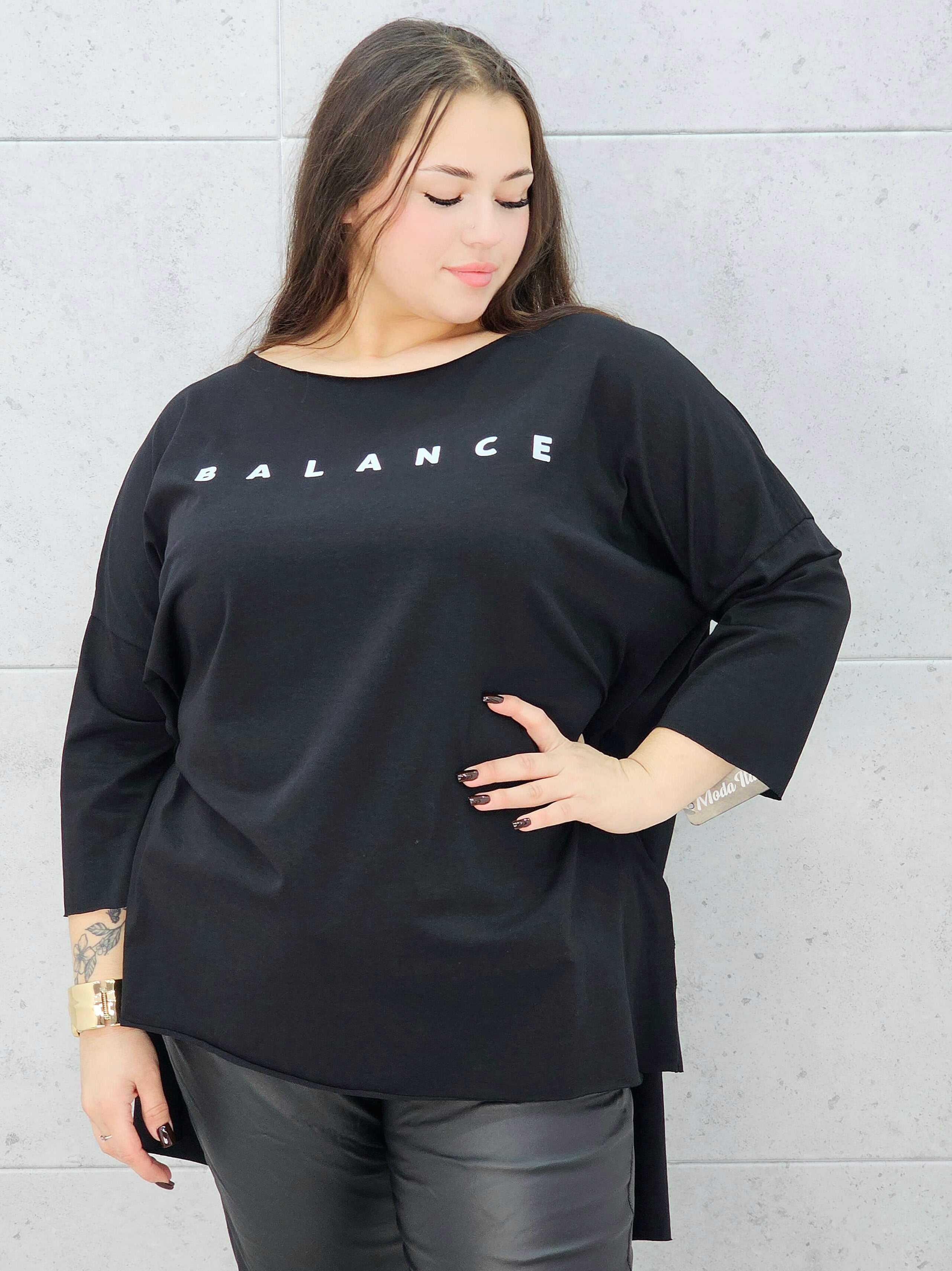 Bluzka BALANCE oversize plus size Stylowa XL