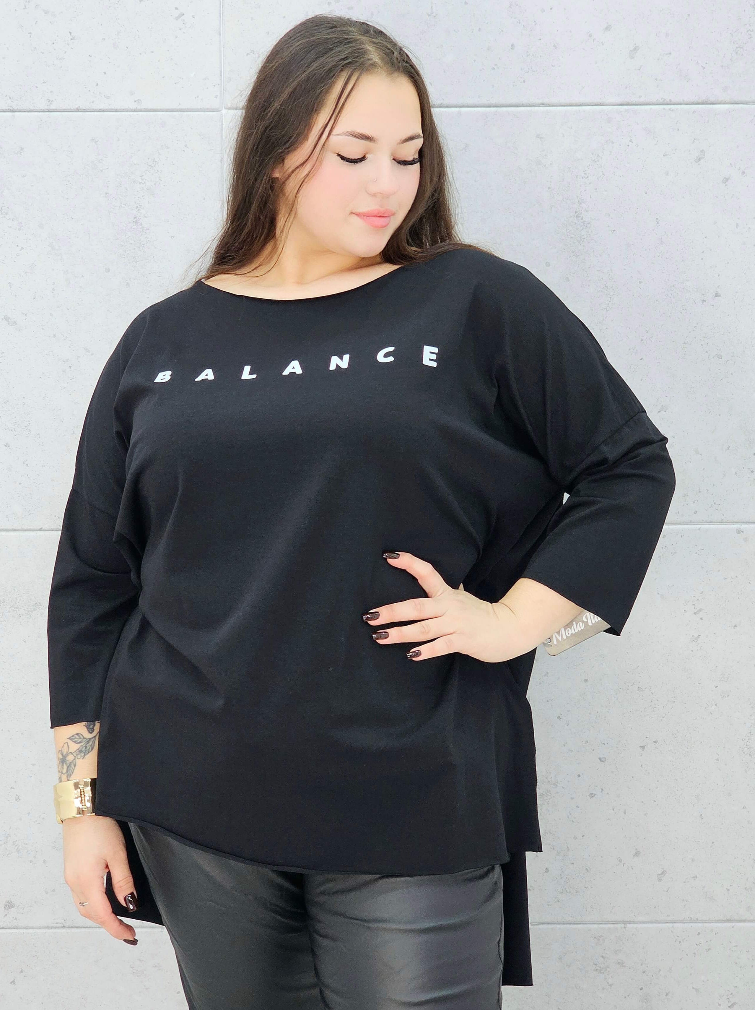 Bluzka BALANCE oversize plus size Stylowa XL