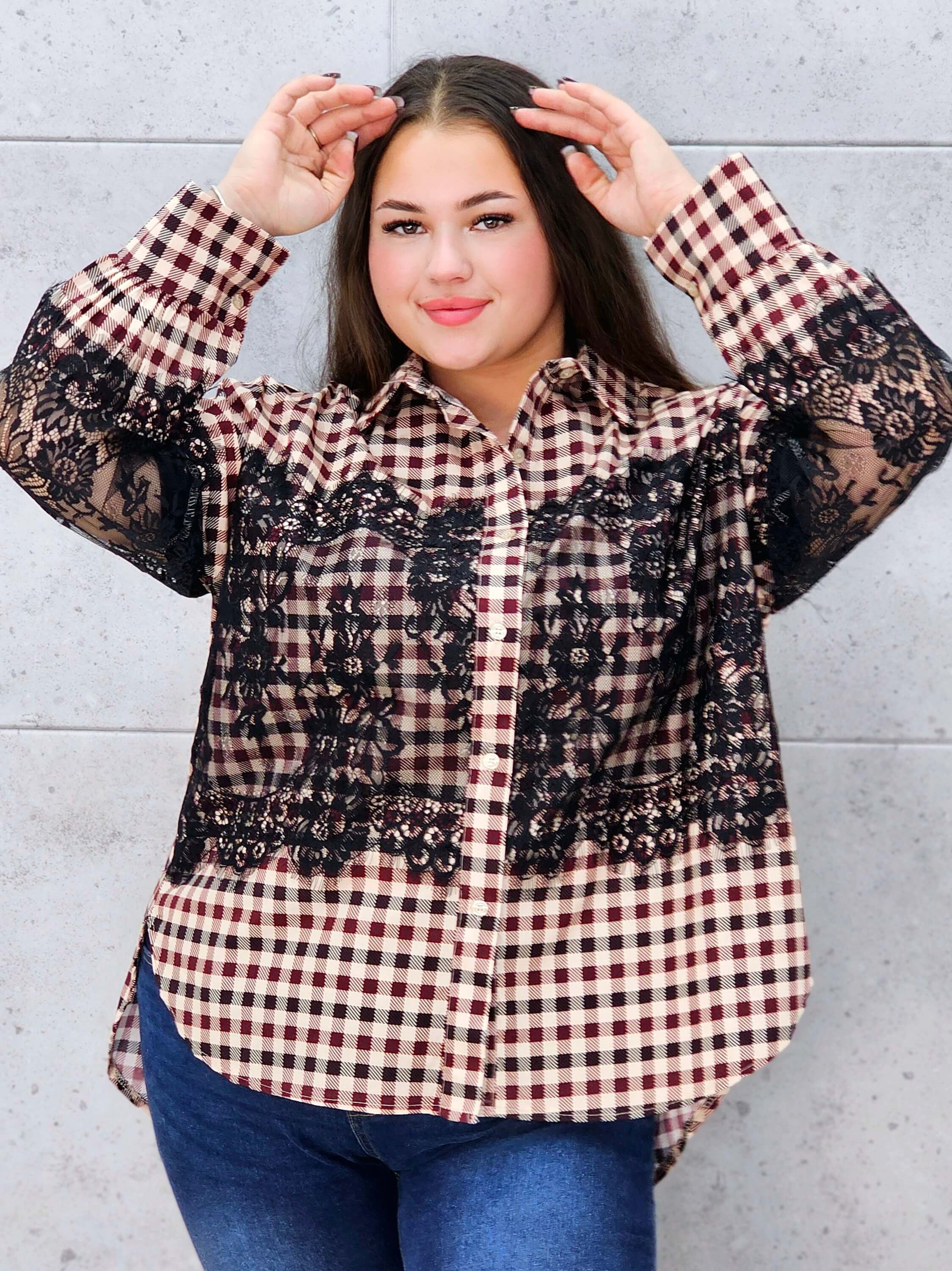 koszula w kratę XXL na święta i spotkania rodzinne