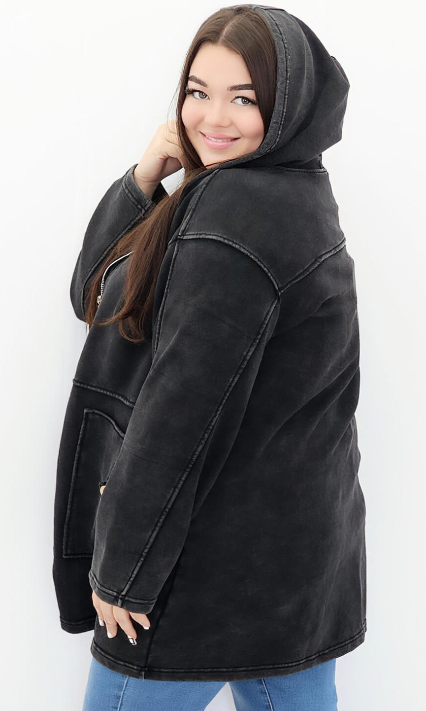 Bluza oversize z kapturem Stylowa XL