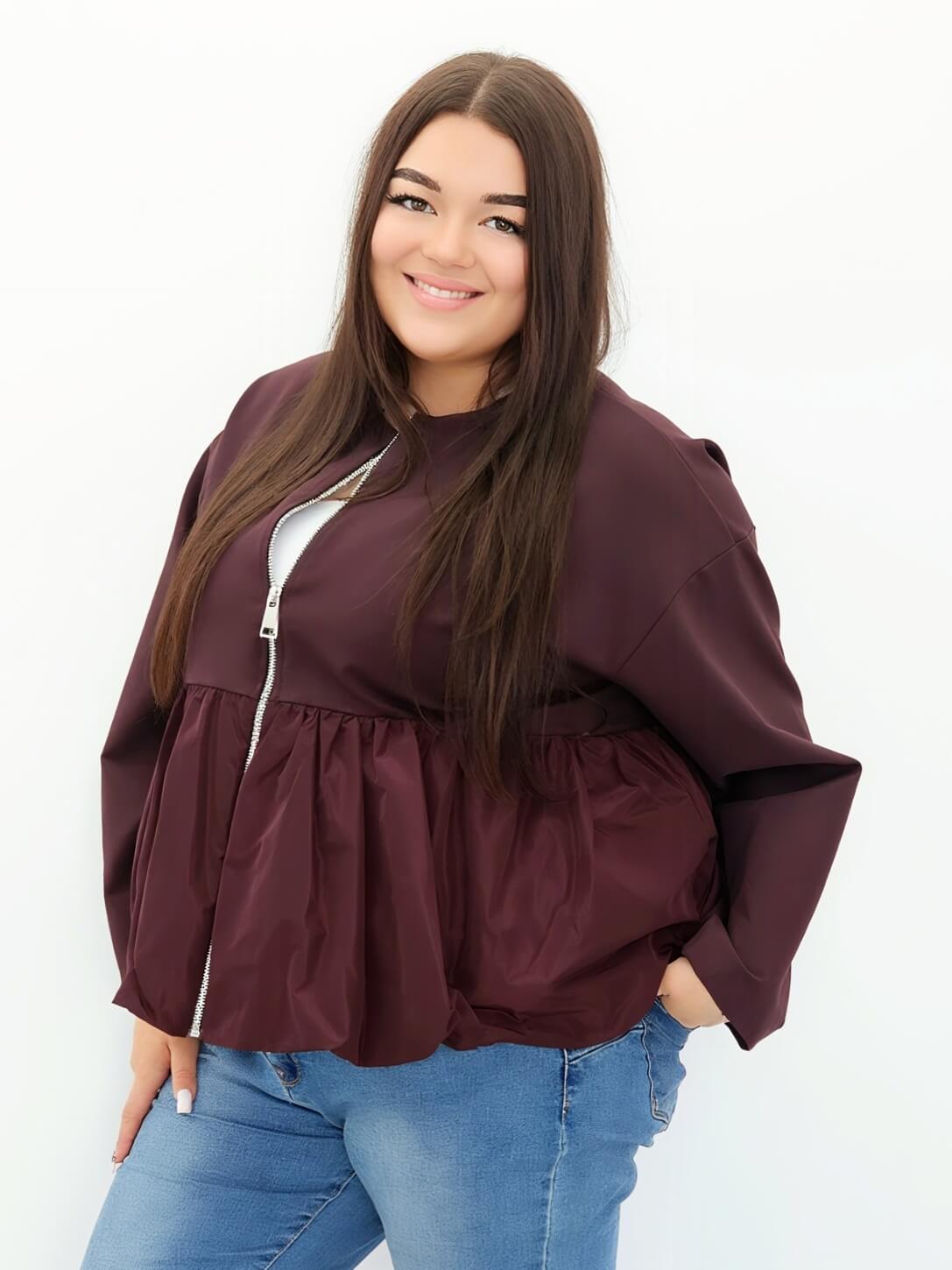 Stylowa bluza zapinana na suwak Stylowa XL