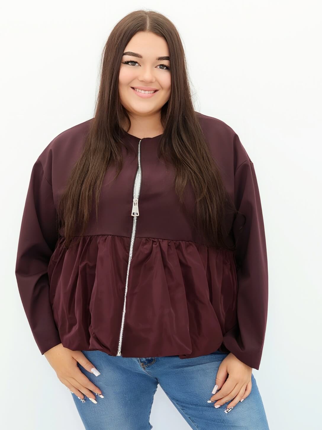 Stylowa bluza zapinana na suwak Stylowa XL