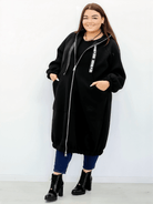 Długa bluza z kapturem Stylowa XL