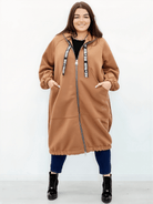 Długa bluza z kapturem Stylowa XL