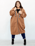 Długa bluza z kapturem Stylowa XL