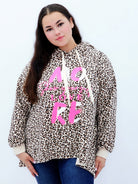 Bluza z kapturem w modny wzór Stylowa XL