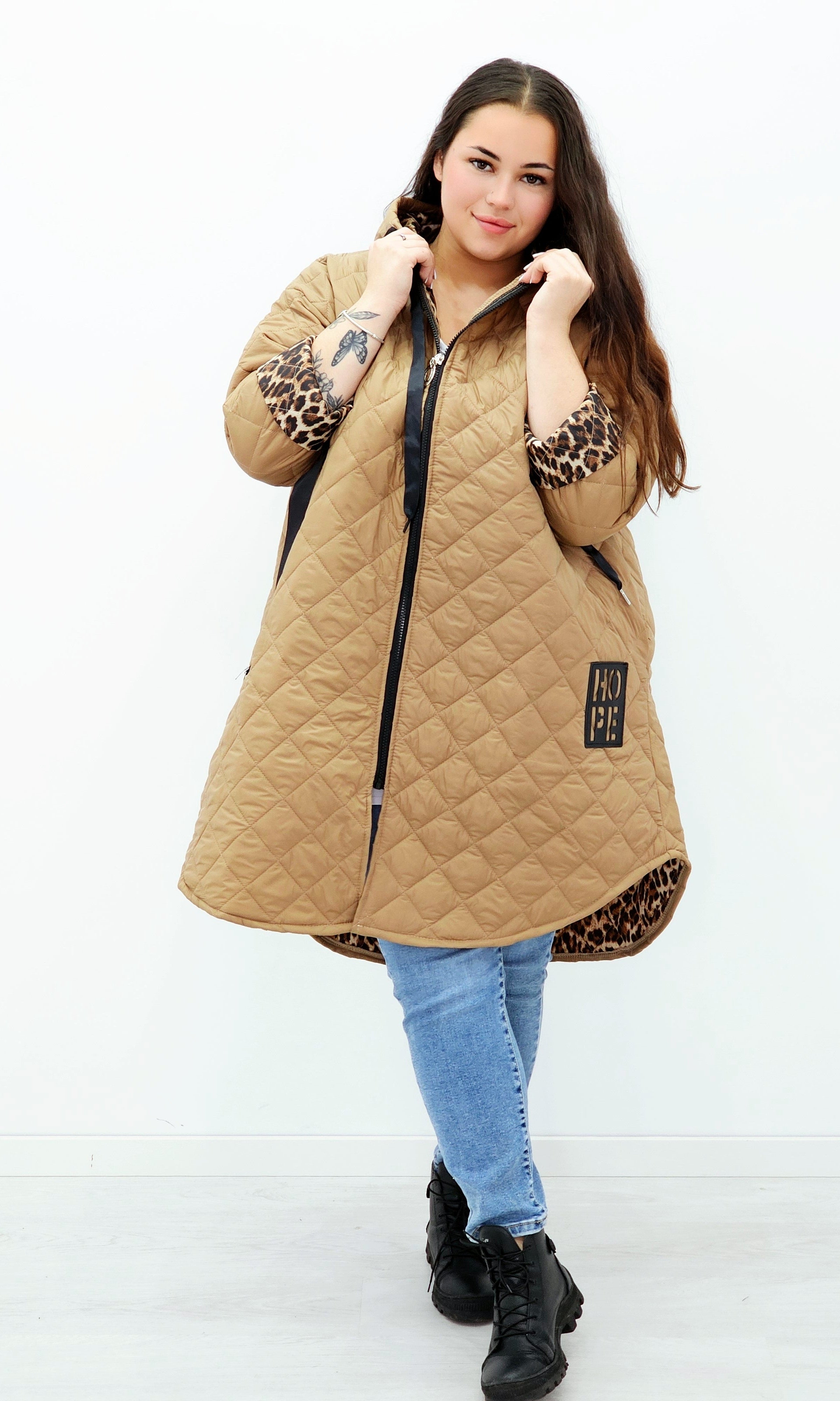 Pikowana kurtka Stylowa XL