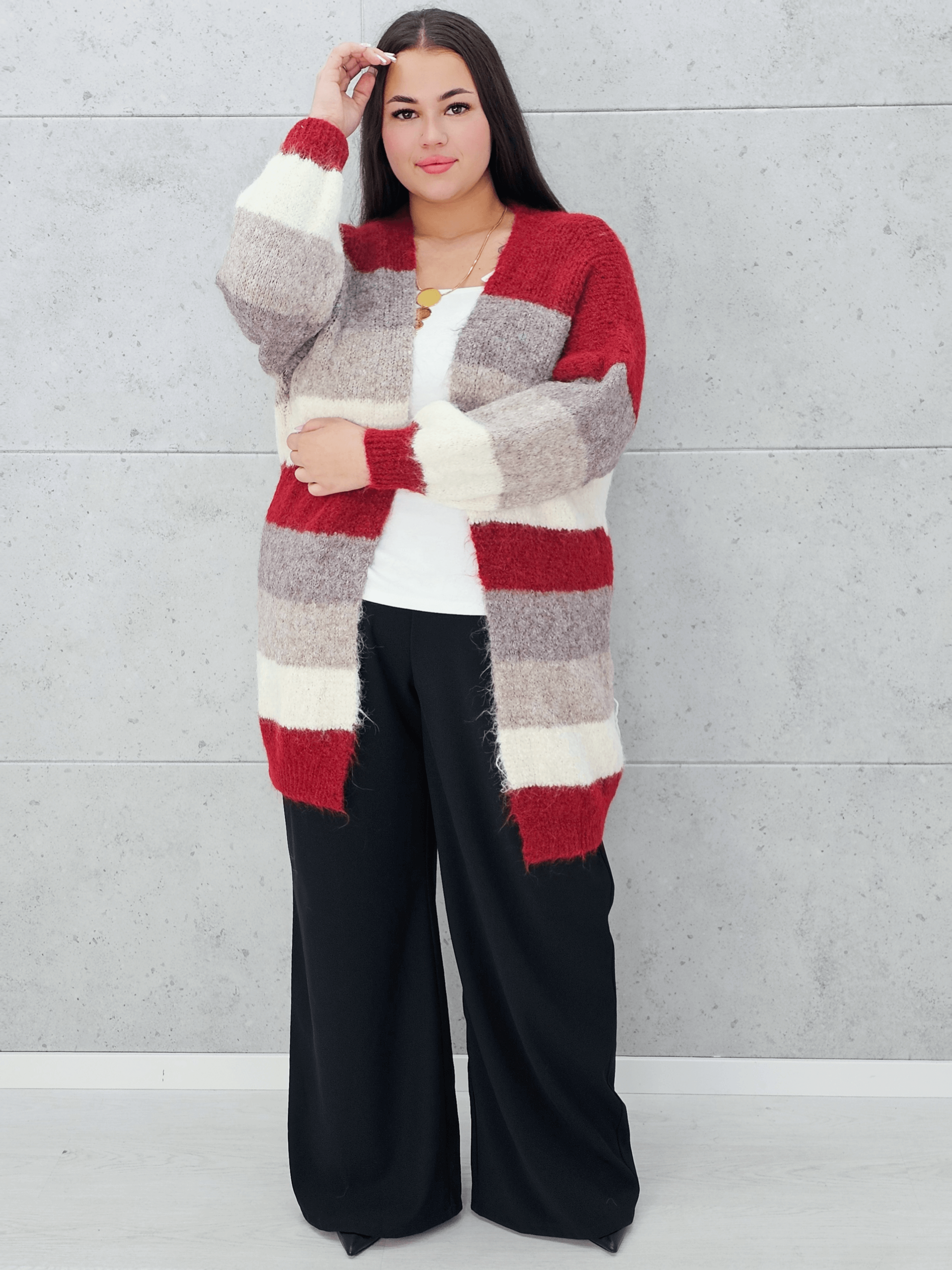 Kardigan w paski Stylowa XL