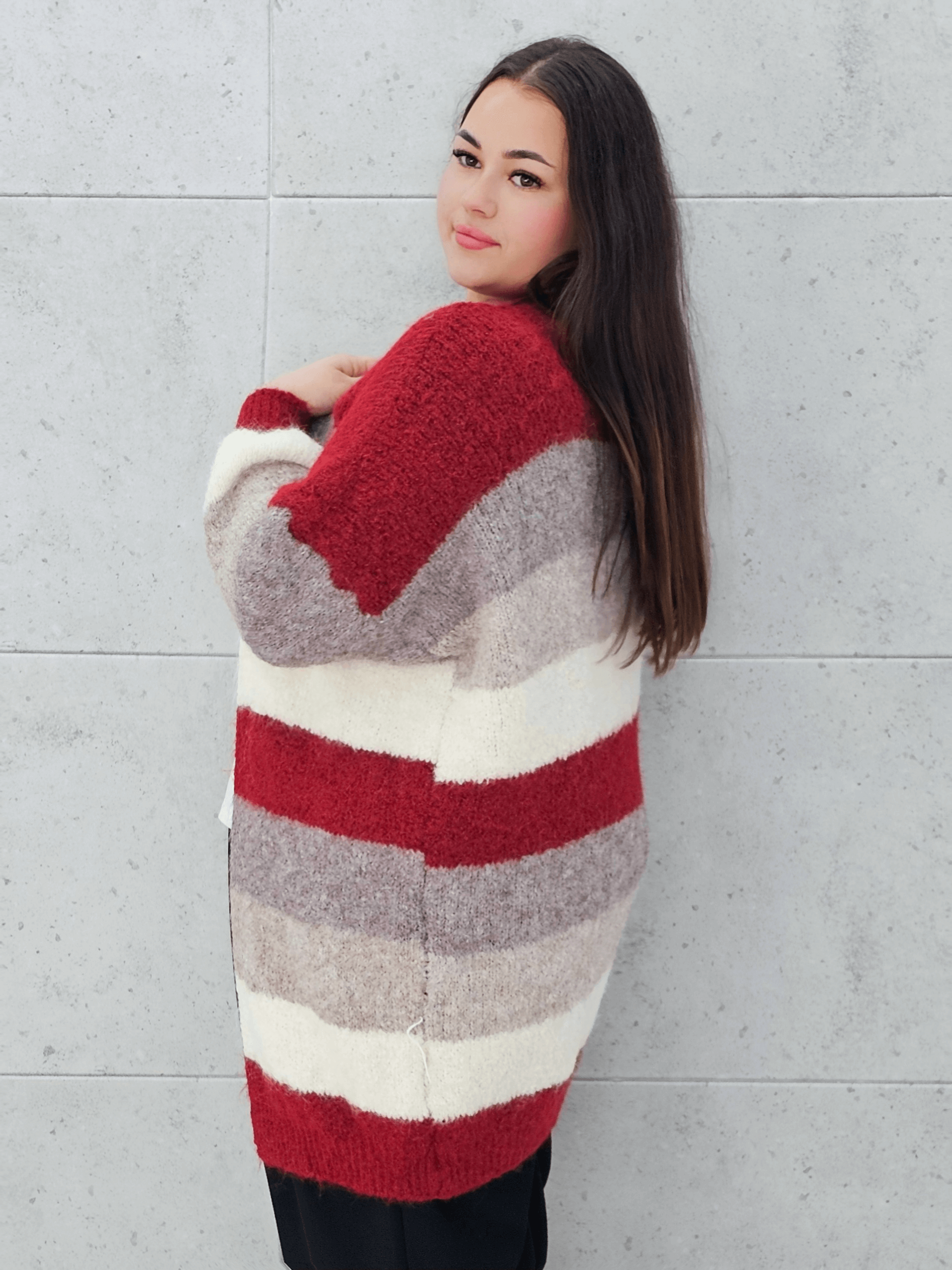 Kardigan w paski Stylowa XL